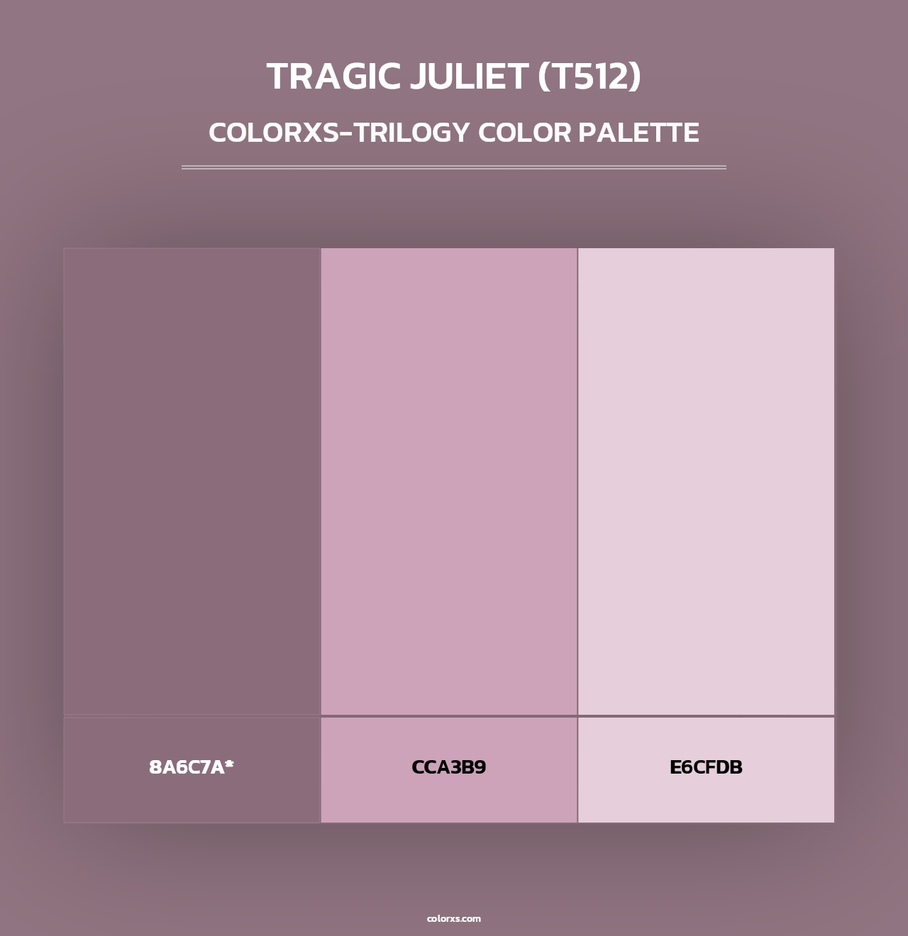 Tragic Juliet (T512) - Colorxs Trilogy Palette