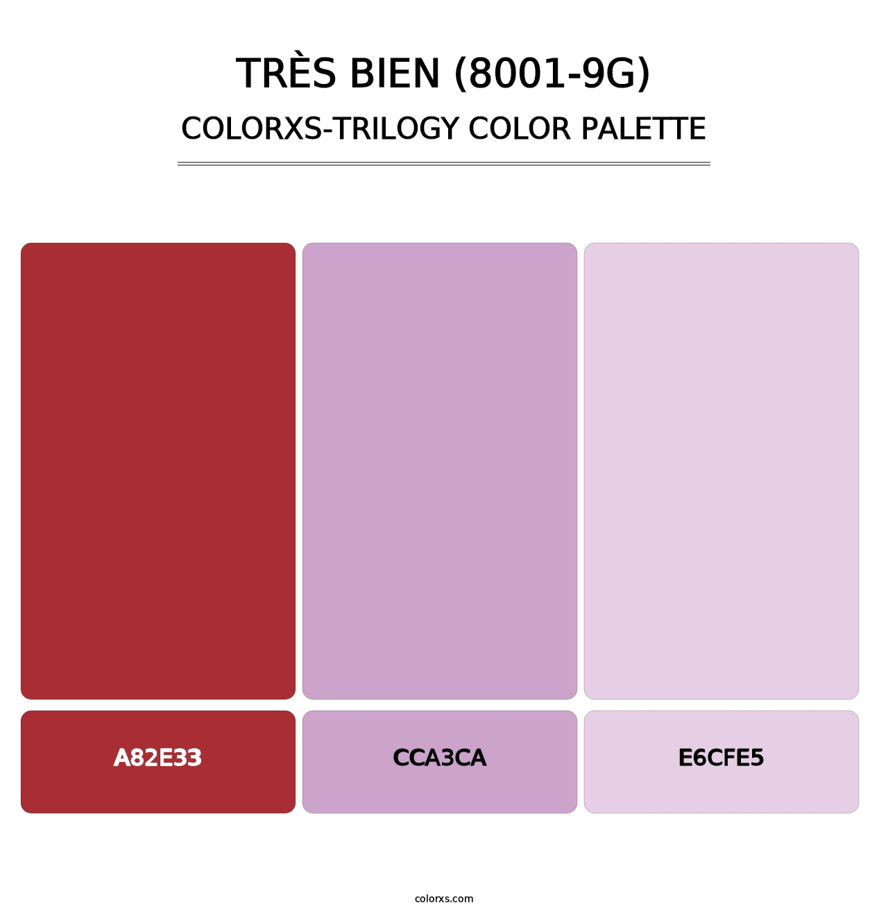 Très Bien (8001-9G) - Colorxs Trilogy Palette