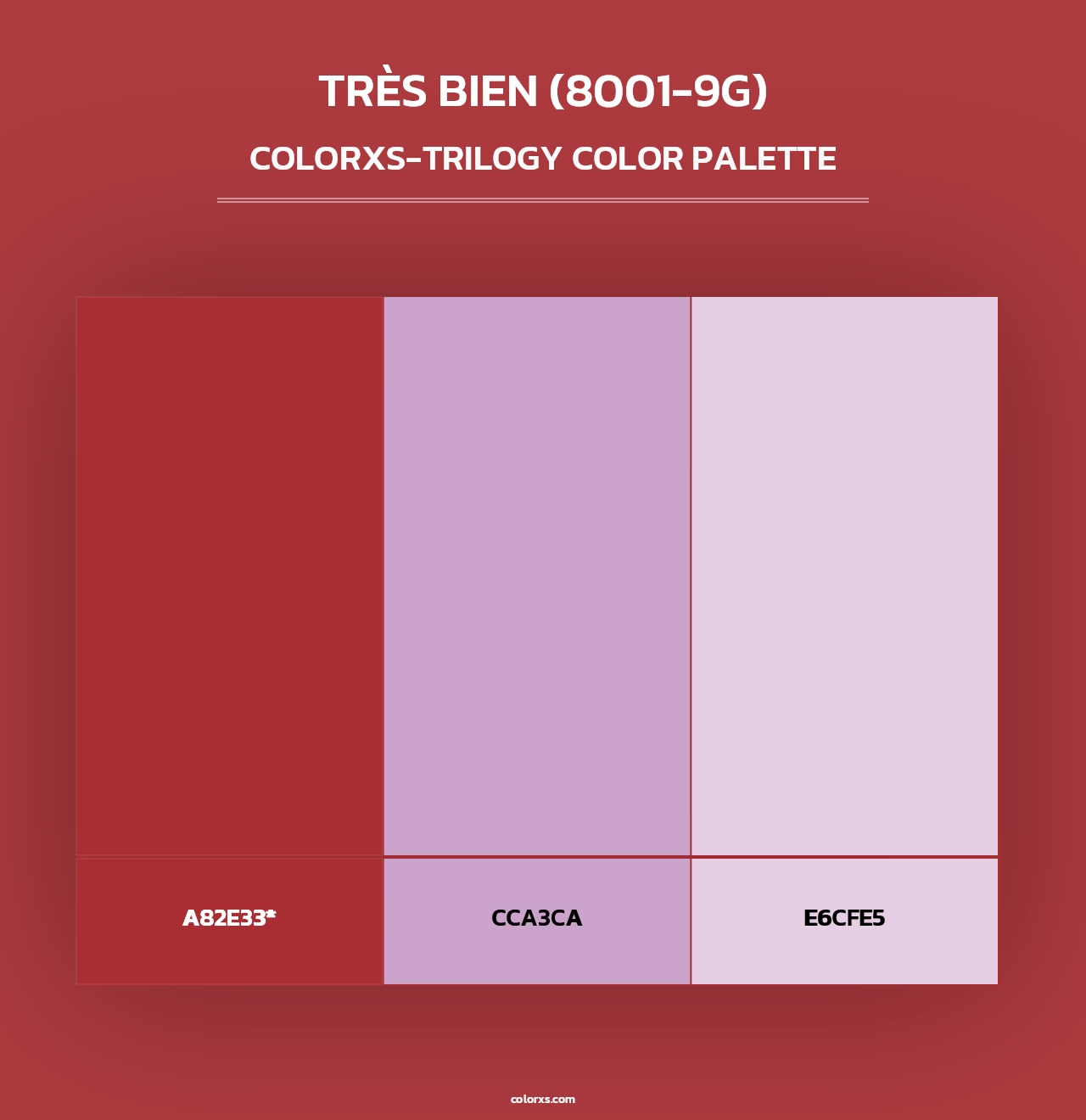 Très Bien (8001-9G) - Colorxs Trilogy Palette