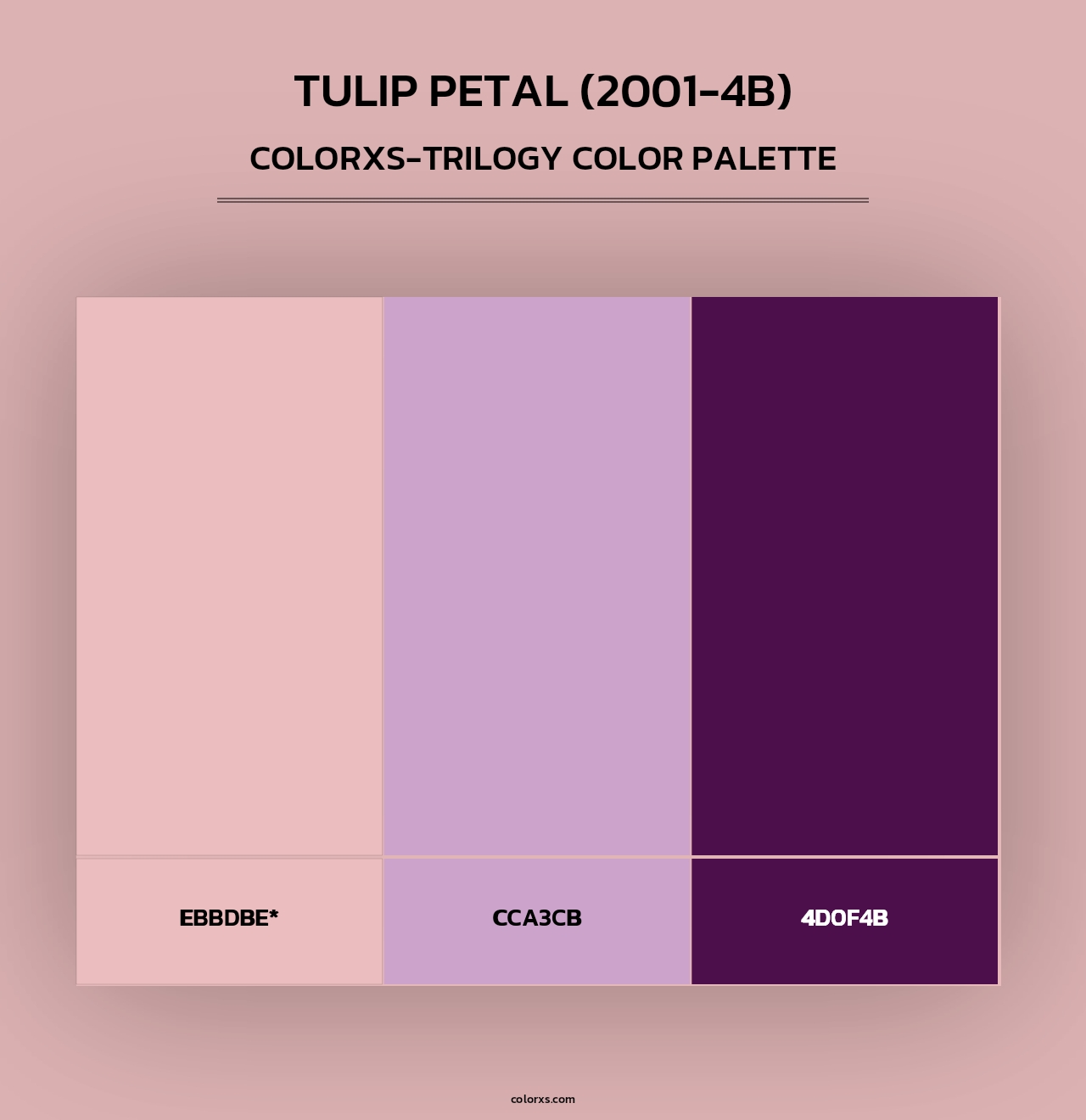 Tulip Petal (2001-4B) - Colorxs Trilogy Palette