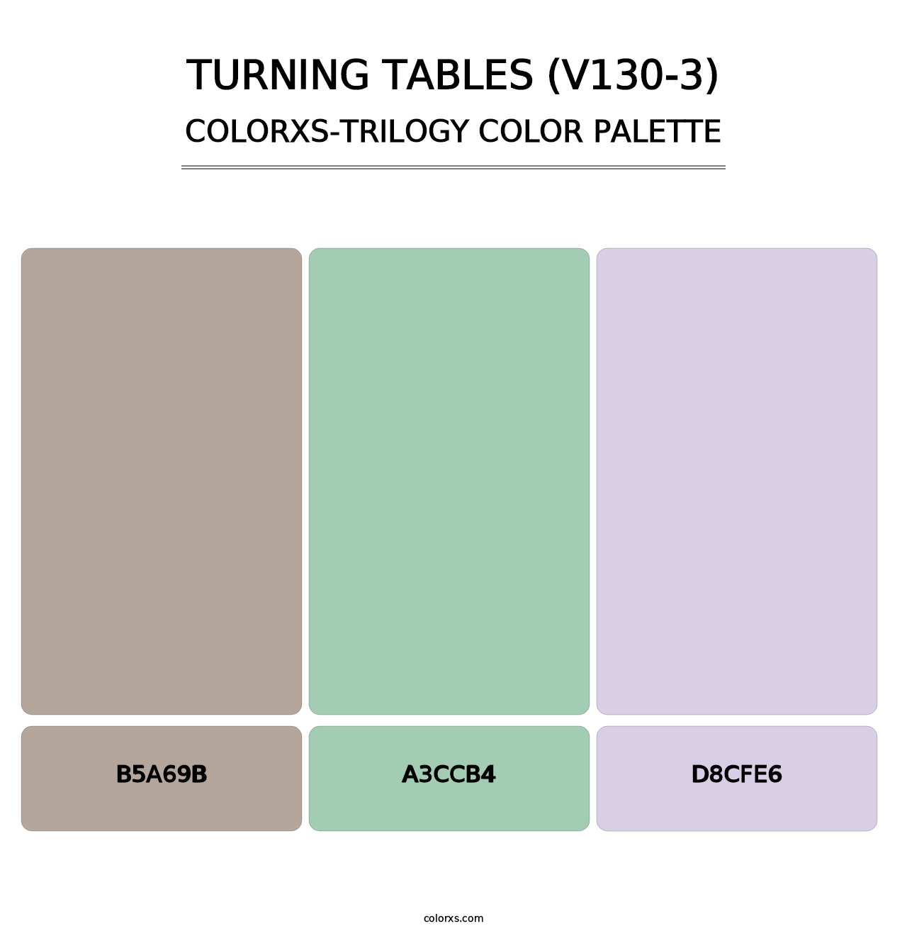 Turning Tables (V130-3) - Colorxs Trilogy Palette