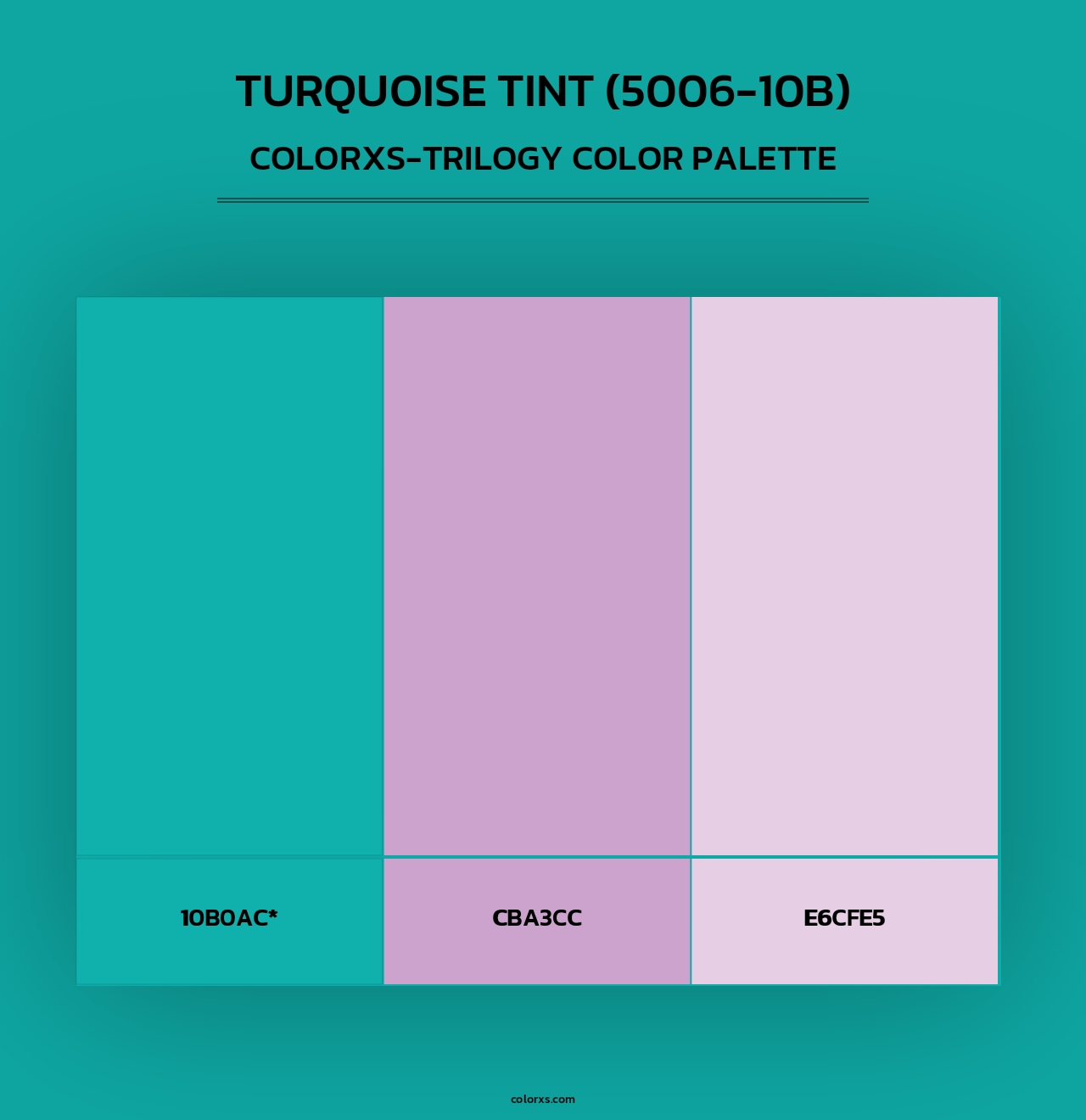 Turquoise Tint (5006-10B) - Colorxs Trilogy Palette