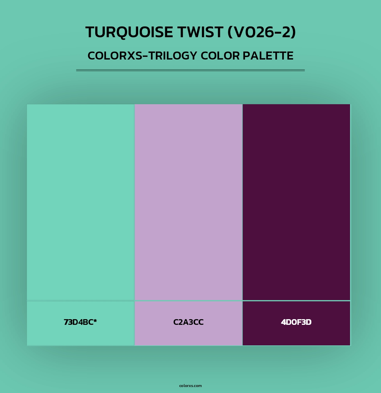 Turquoise Twist (V026-2) - Colorxs Trilogy Palette