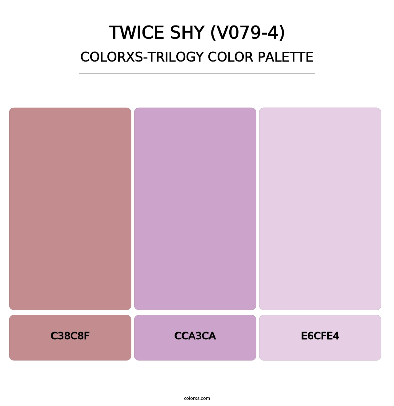 Twice Shy (V079-4) - Colorxs Trilogy Palette
