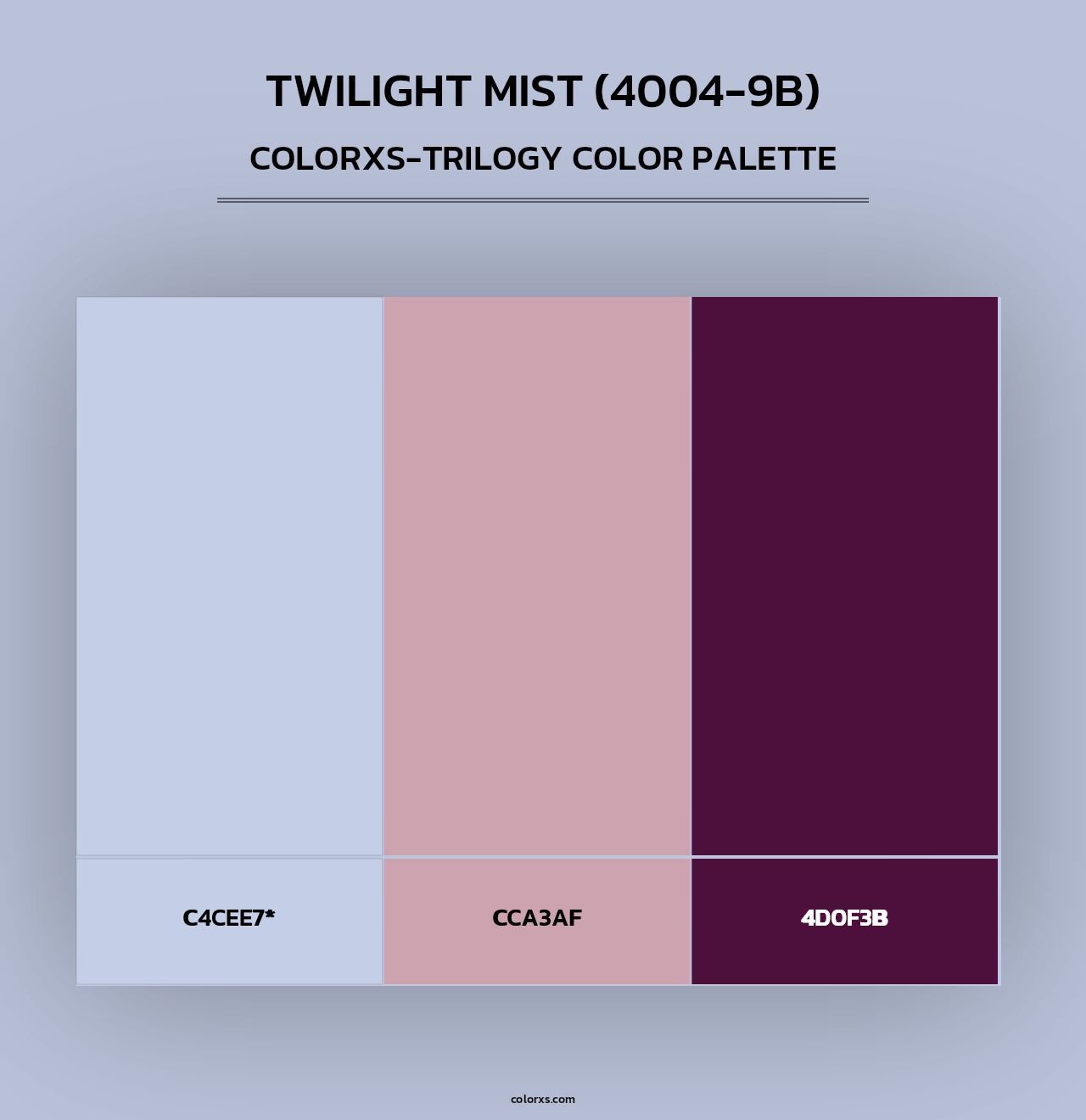 Twilight Mist (4004-9B) - Colorxs Trilogy Palette