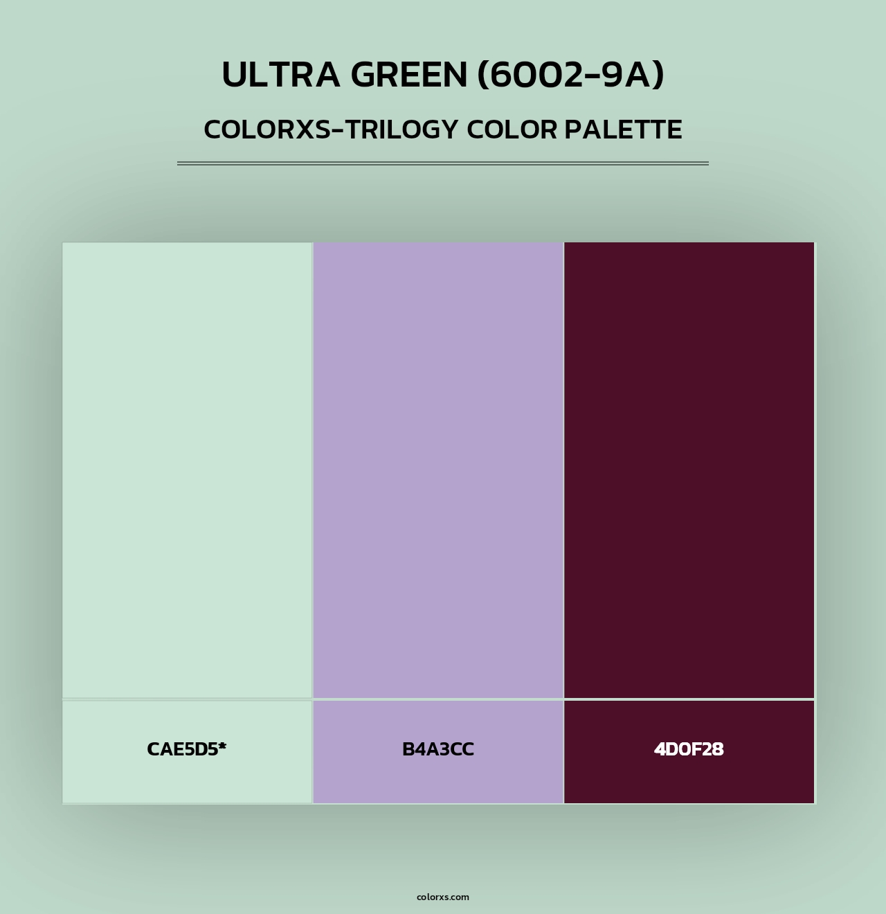 Ultra Green (6002-9A) - Colorxs Trilogy Palette