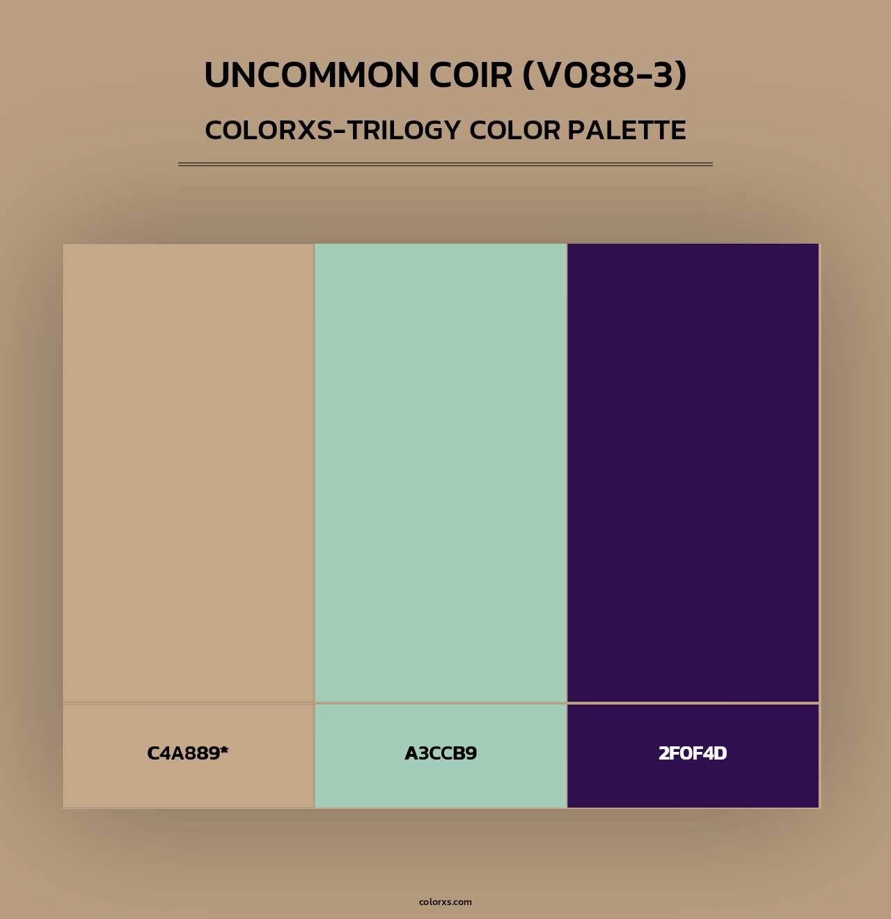 Uncommon Coir (V088-3) - Colorxs Trilogy Palette