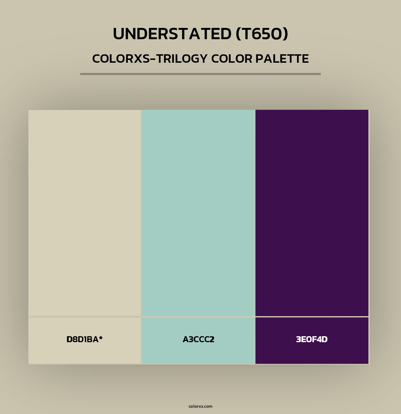 Understated (T650) - Colorxs Trilogy Palette