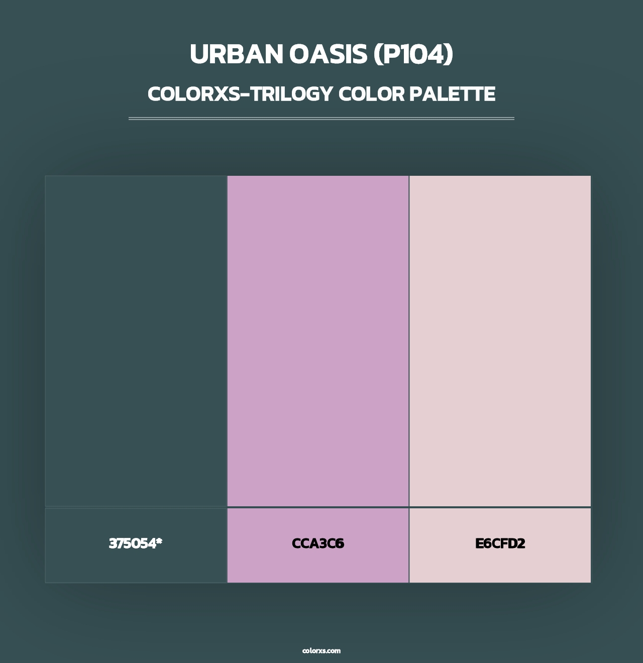 Urban Oasis (P104) - Colorxs Trilogy Palette