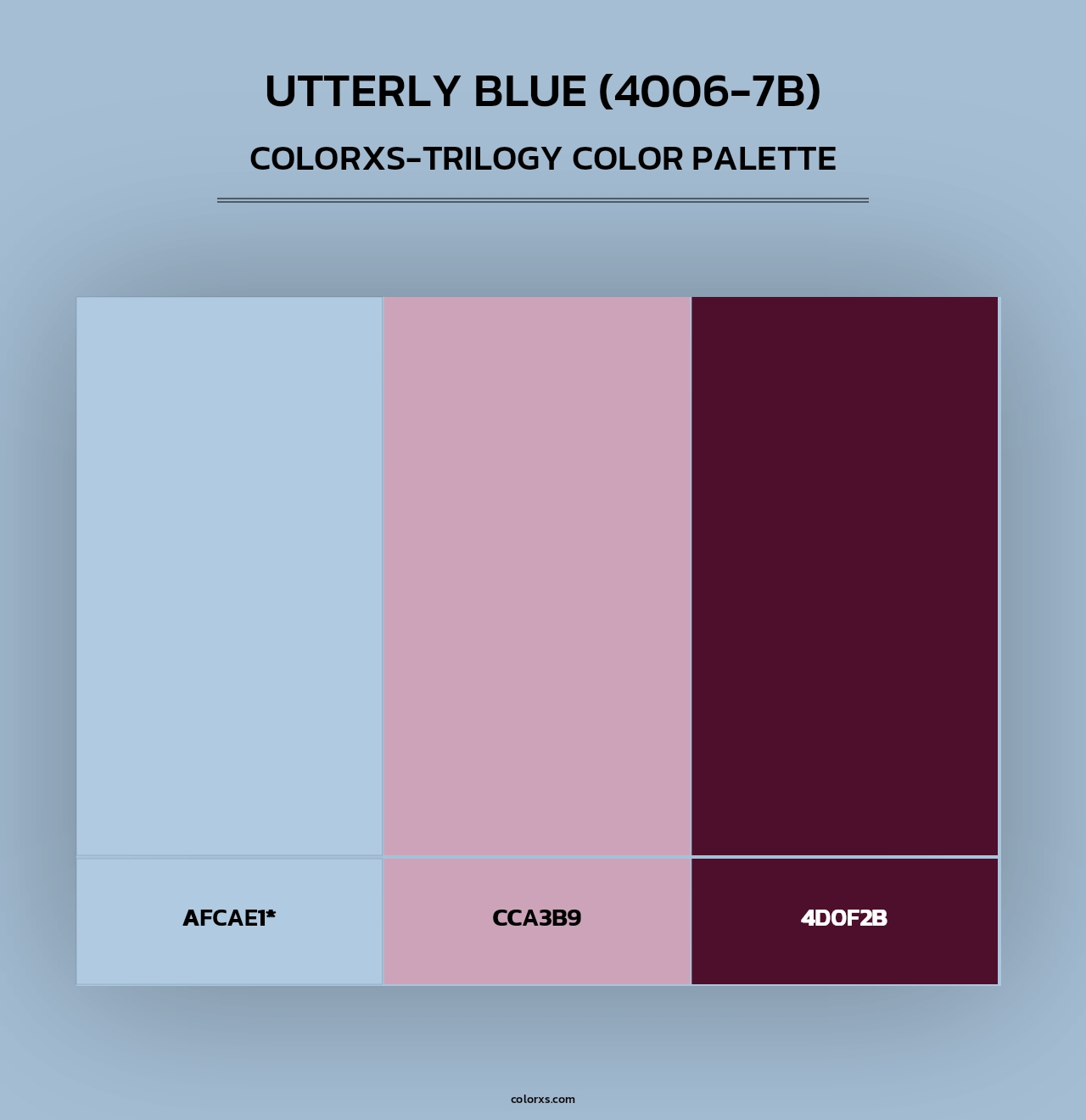 Utterly Blue (4006-7B) - Colorxs Trilogy Palette
