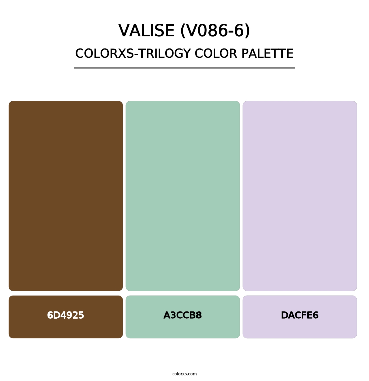 Valise (V086-6) - Colorxs Trilogy Palette