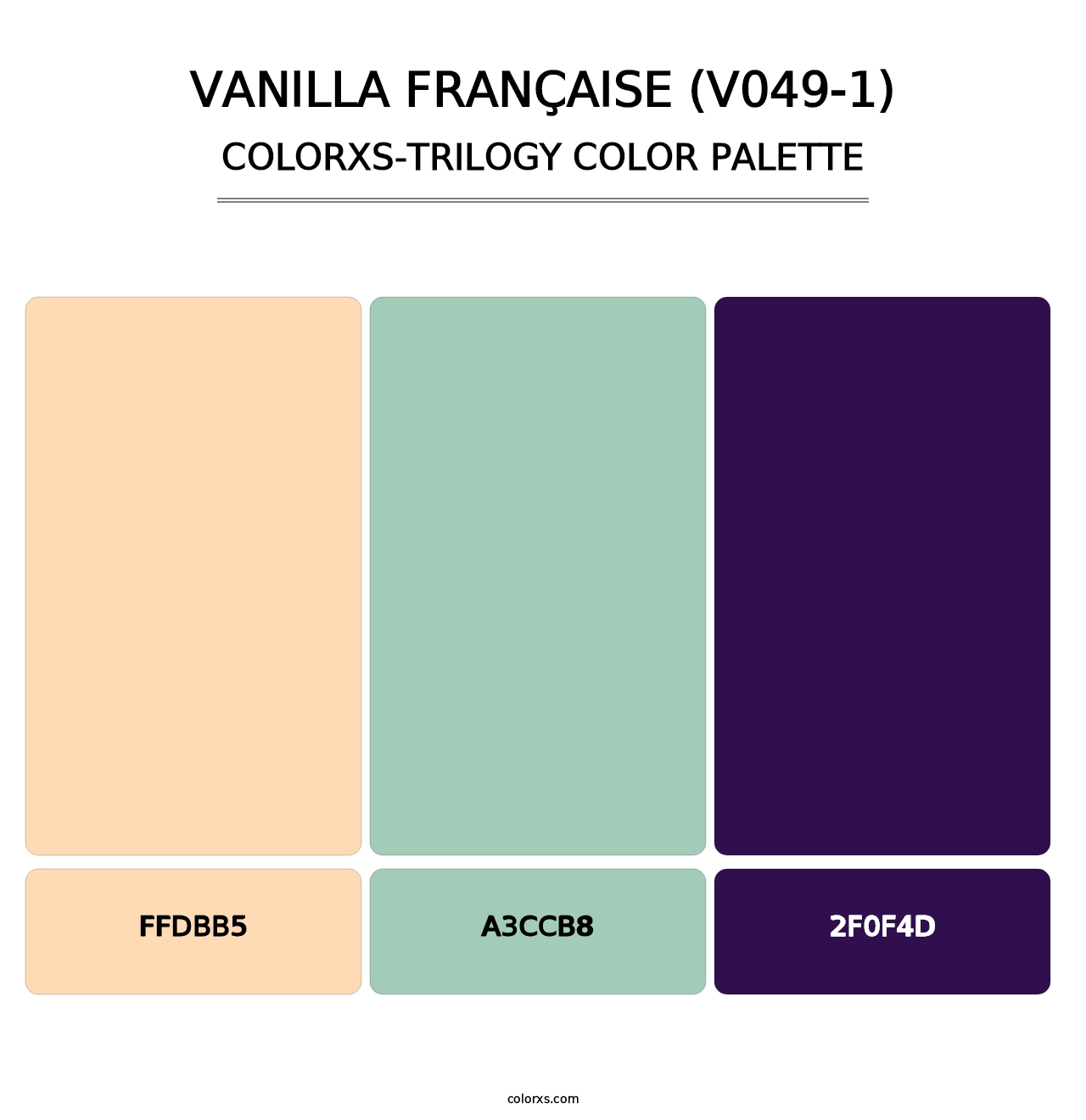Vanilla Française (V049-1) - Colorxs Trilogy Palette