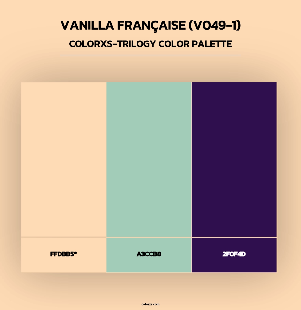 Vanilla Française (V049-1) - Colorxs Trilogy Palette