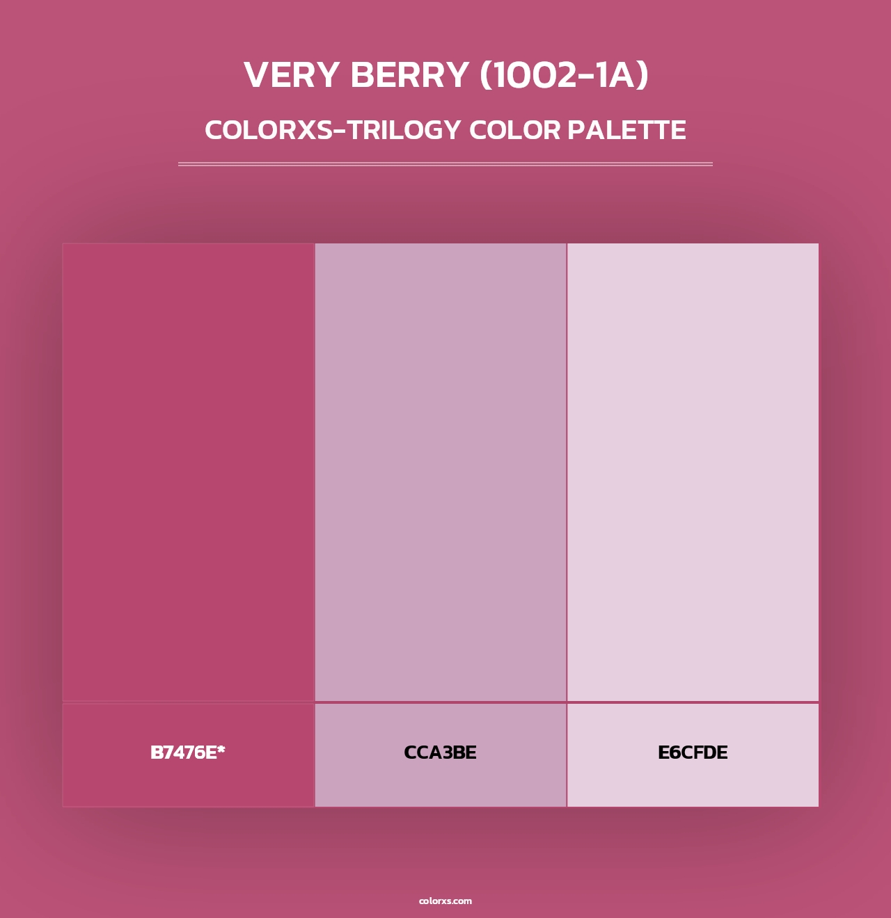 Very Berry (1002-1A) - Colorxs Trilogy Palette