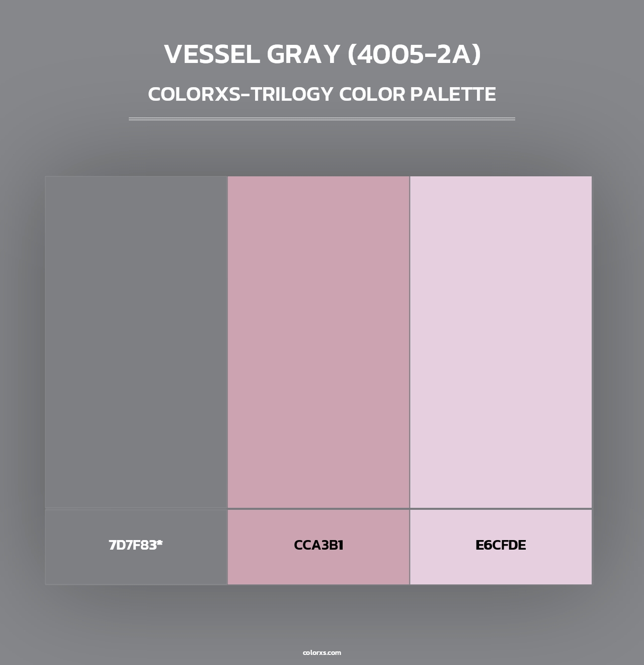 Vessel Gray (4005-2A) - Colorxs Trilogy Palette