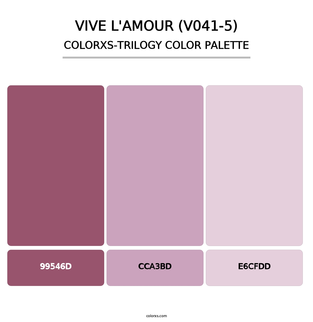 Vive l'amour (V041-5) - Colorxs Trilogy Palette