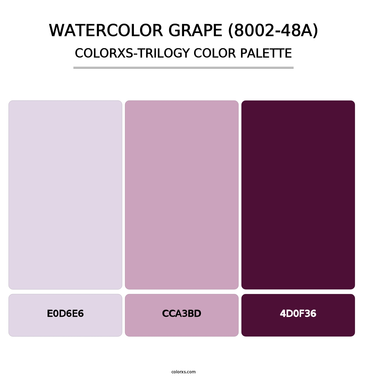 Watercolor Grape (8002-48A) - Colorxs Trilogy Palette