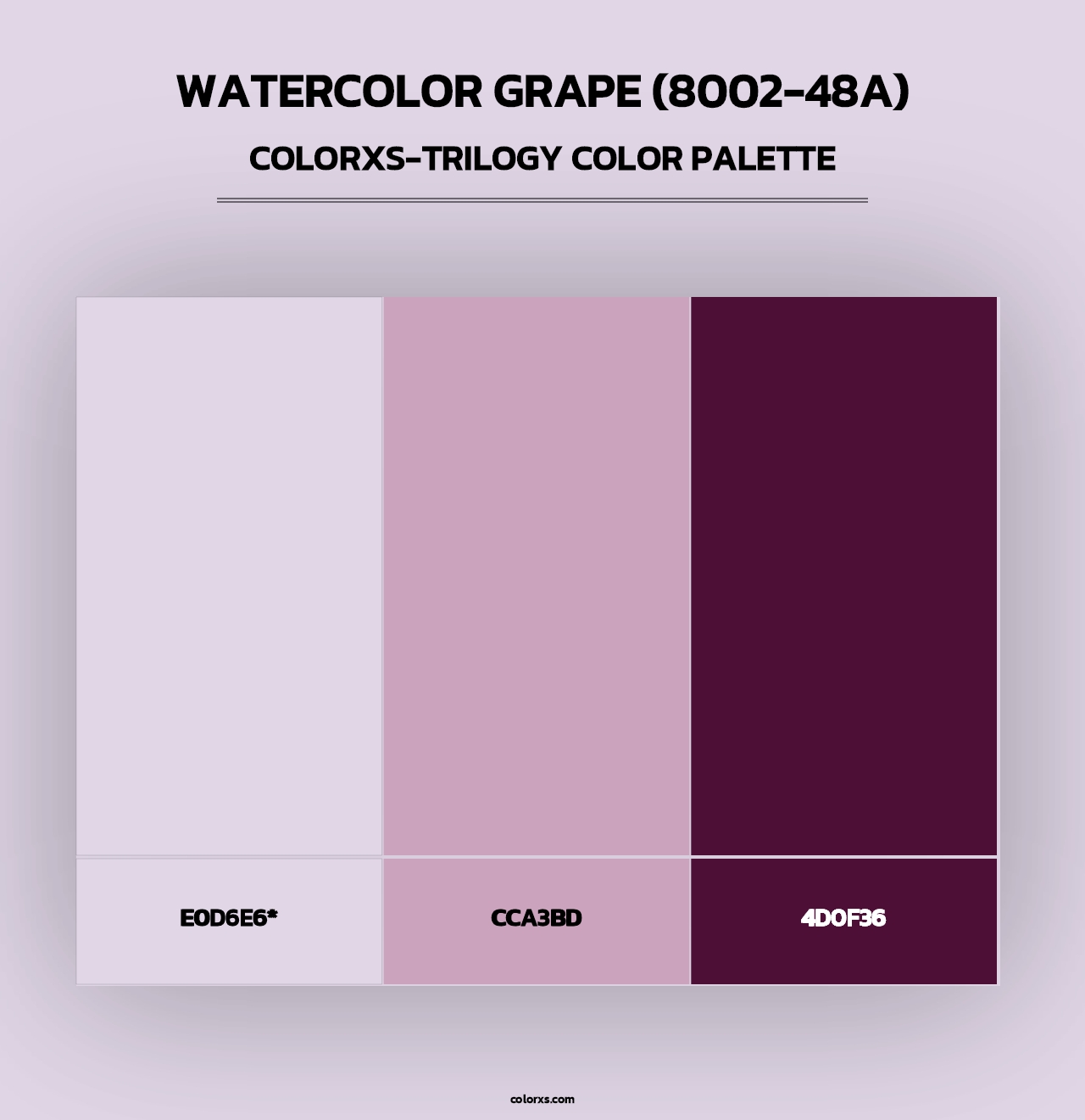 Watercolor Grape (8002-48A) - Colorxs Trilogy Palette
