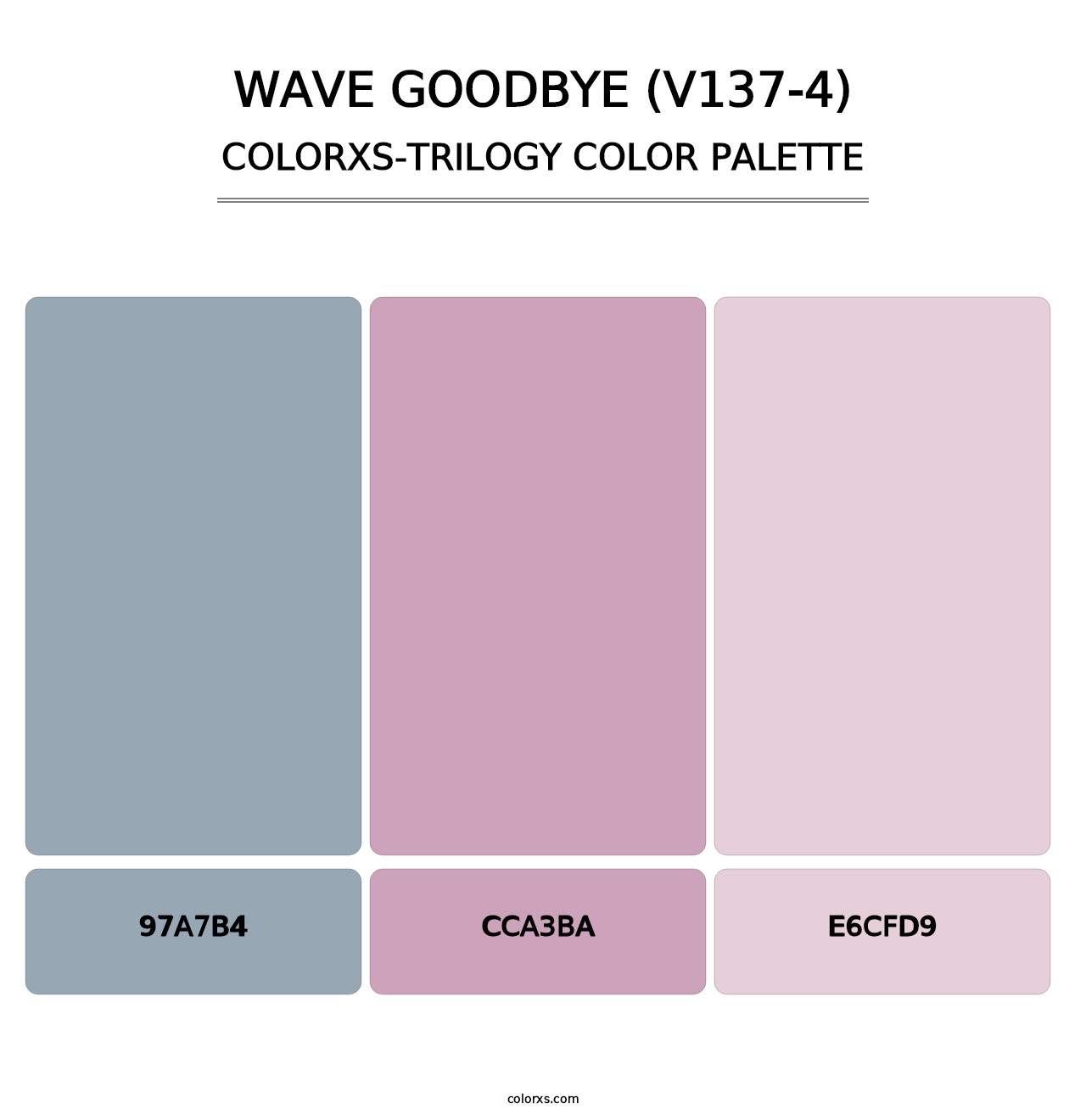 Wave Goodbye (V137-4) - Colorxs Trilogy Palette