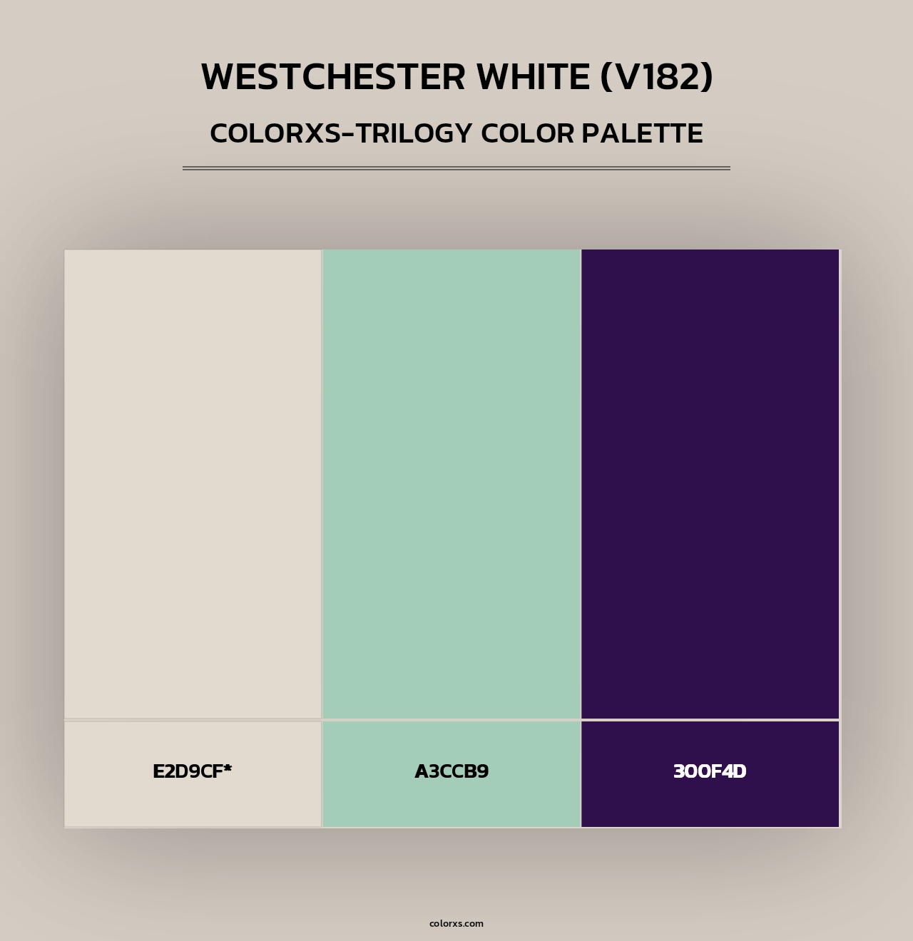 Westchester White (V182) - Colorxs Trilogy Palette