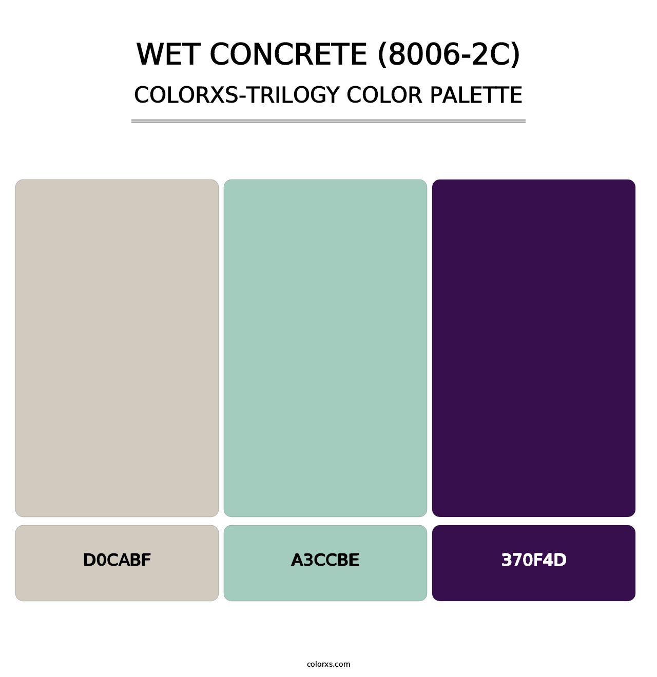 Wet Concrete (8006-2C) - Colorxs Trilogy Palette