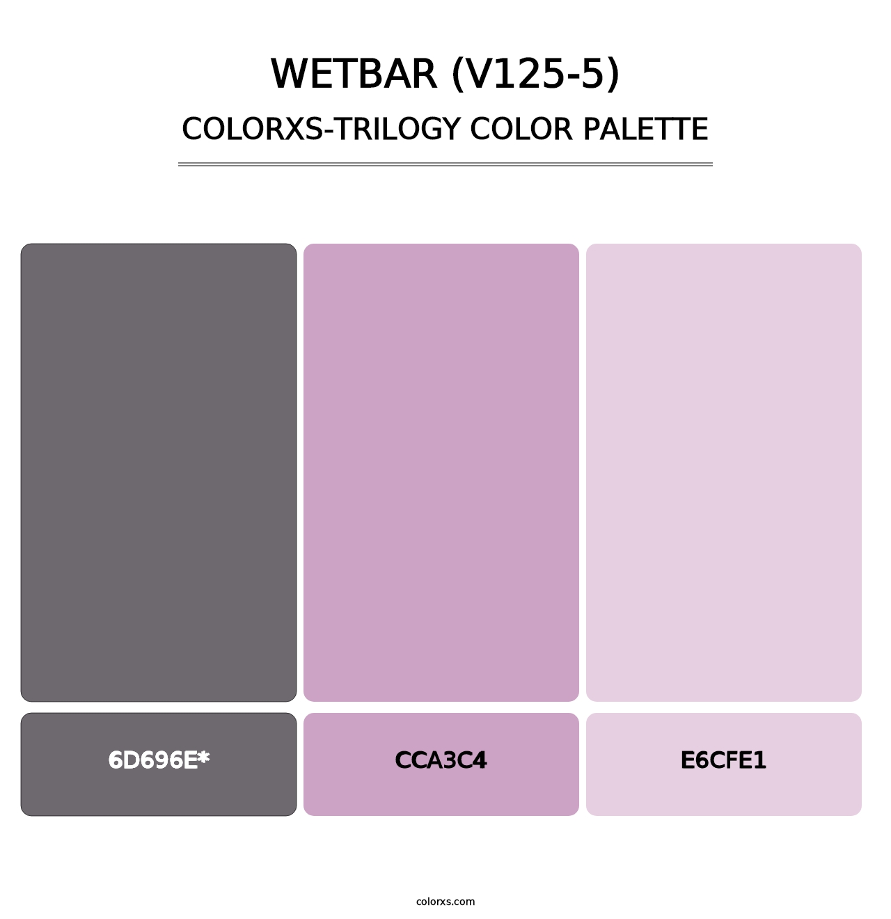 Wetbar (V125-5) - Colorxs Trilogy Palette