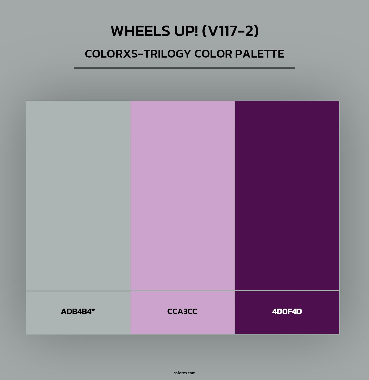 Wheels Up! (V117-2) - Colorxs Trilogy Palette