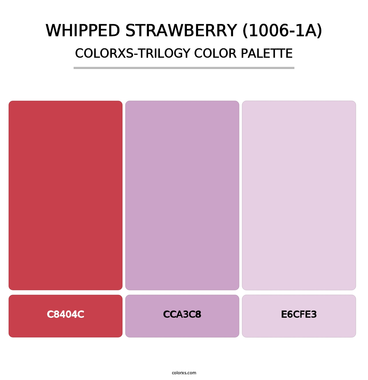 Whipped Strawberry (1006-1A) - Colorxs Trilogy Palette