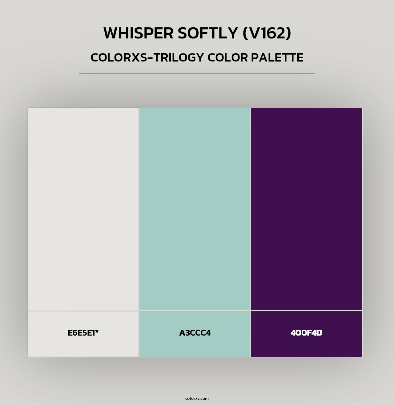 Whisper Softly (V162) - Colorxs Trilogy Palette