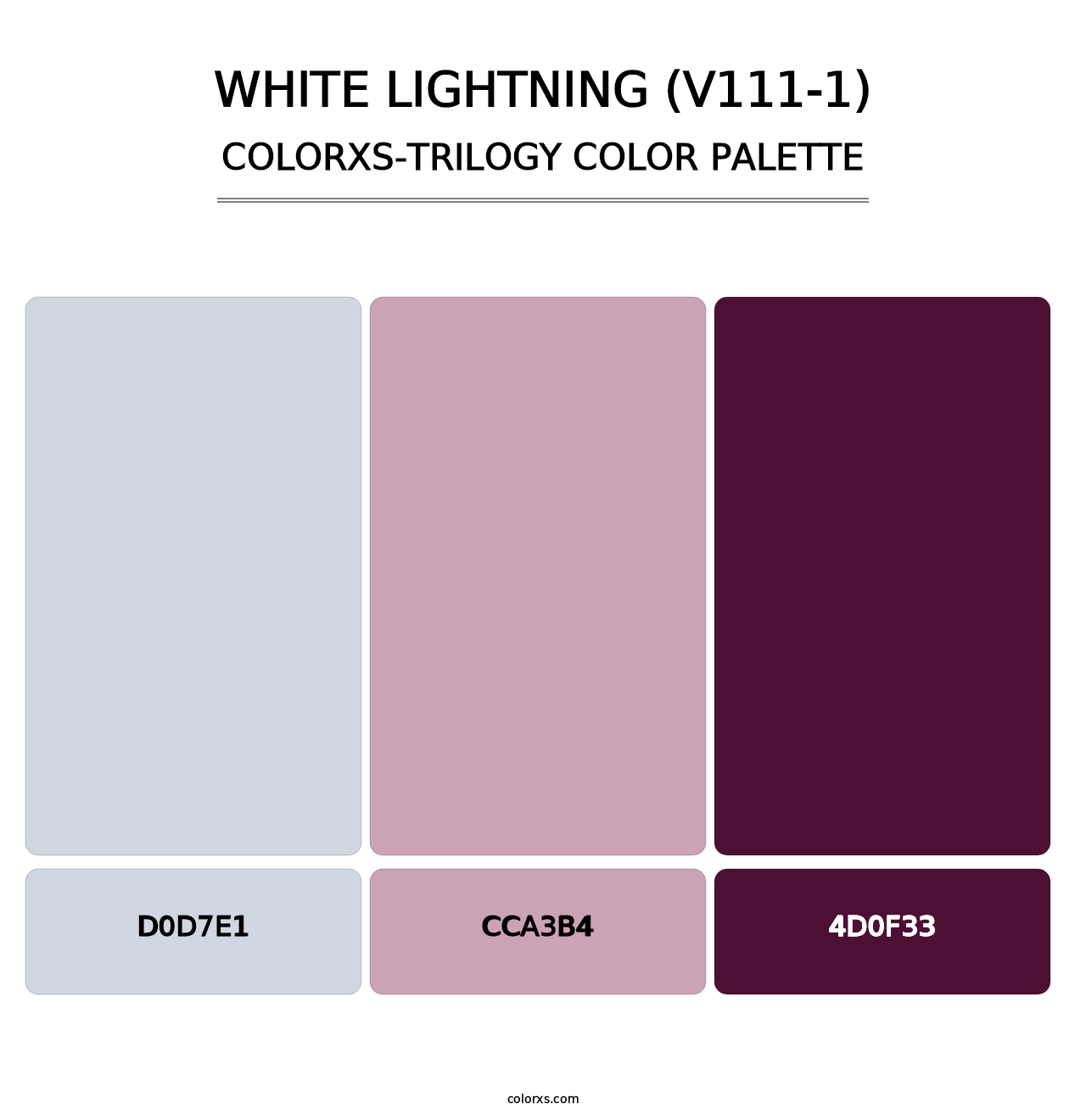 White Lightning (V111-1) - Colorxs Trilogy Palette