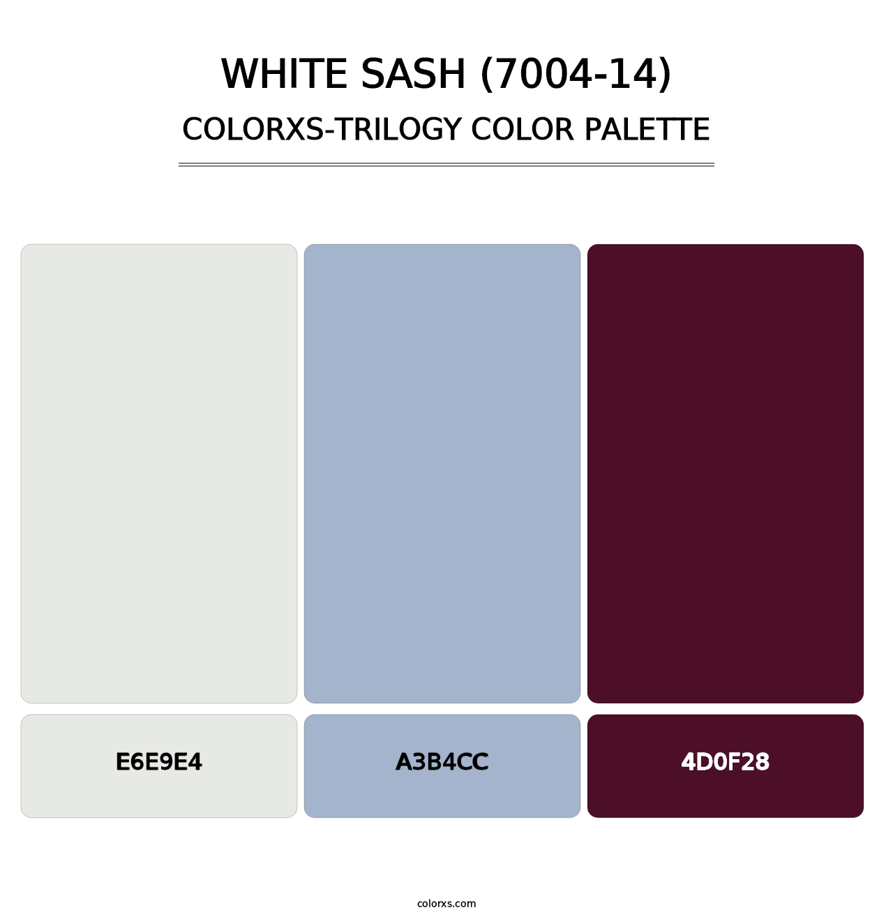 White Sash (7004-14) - Colorxs Trilogy Palette