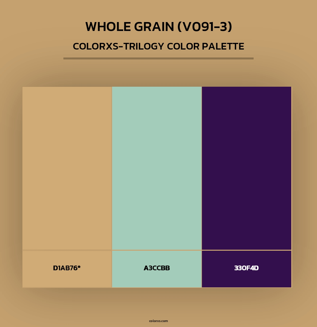 Whole Grain (V091-3) - Colorxs Trilogy Palette