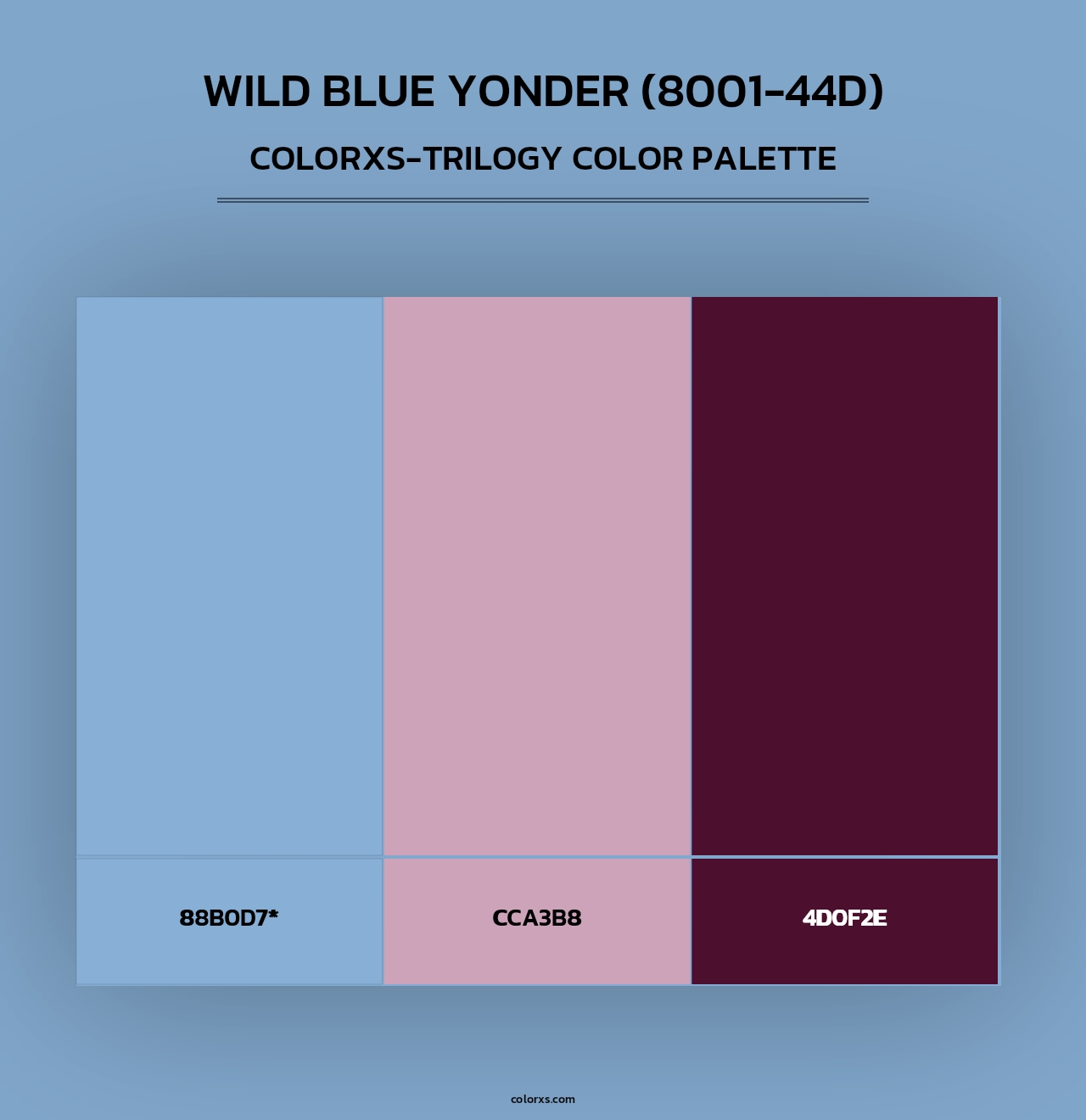 Wild Blue Yonder (8001-44D) - Colorxs Trilogy Palette