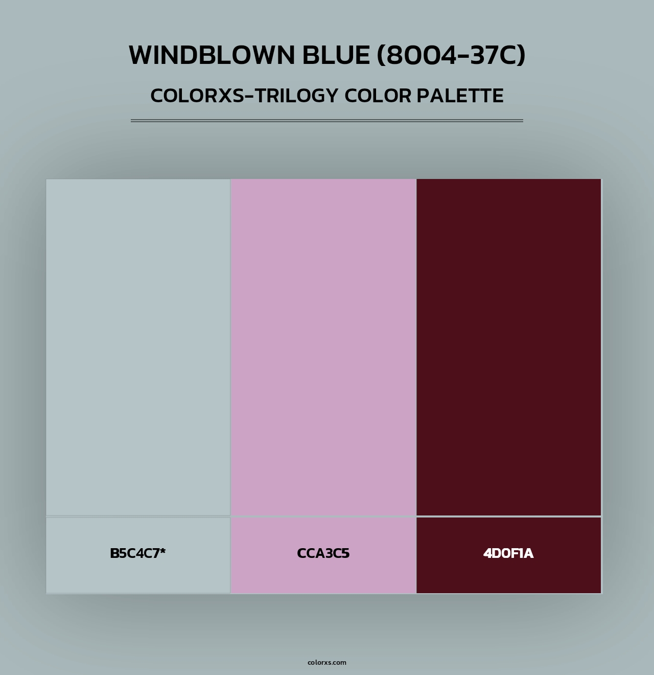 Windblown Blue (8004-37C) - Colorxs Trilogy Palette