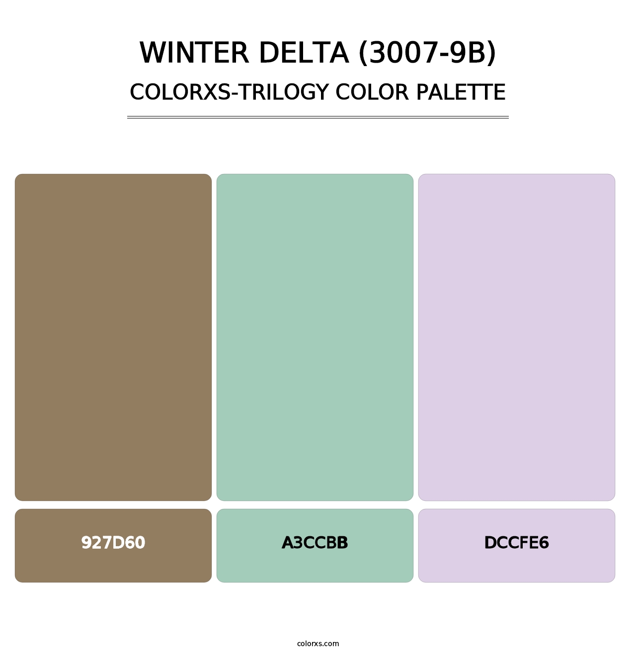 Winter Delta (3007-9B) - Colorxs Trilogy Palette