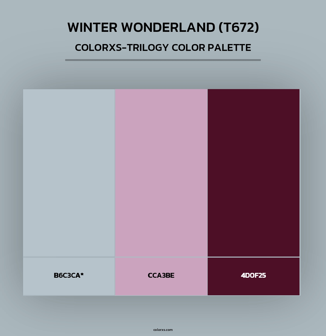 Winter Wonderland (T672) - Colorxs Trilogy Palette