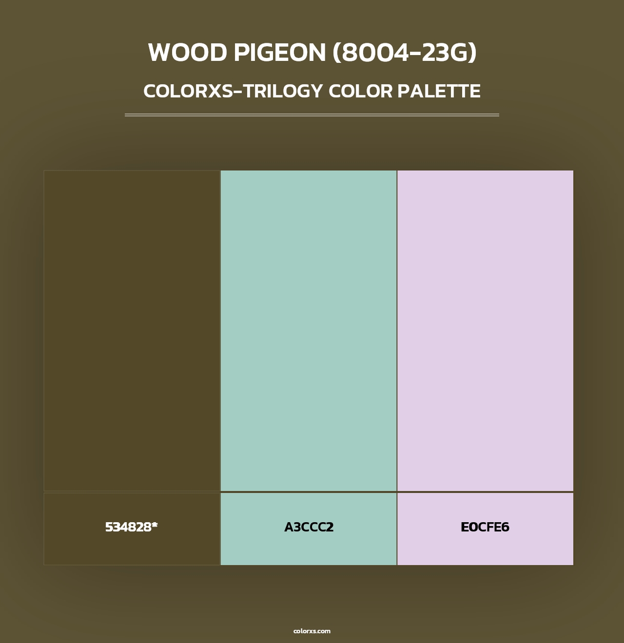 Wood Pigeon (8004-23G) - Colorxs Trilogy Palette