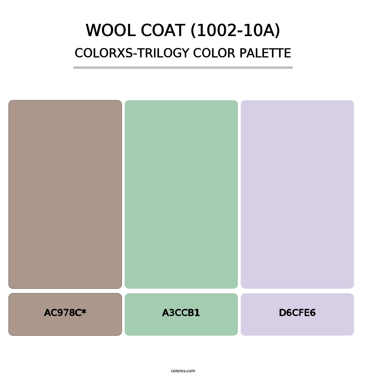 Wool Coat (1002-10A) - Colorxs Trilogy Palette