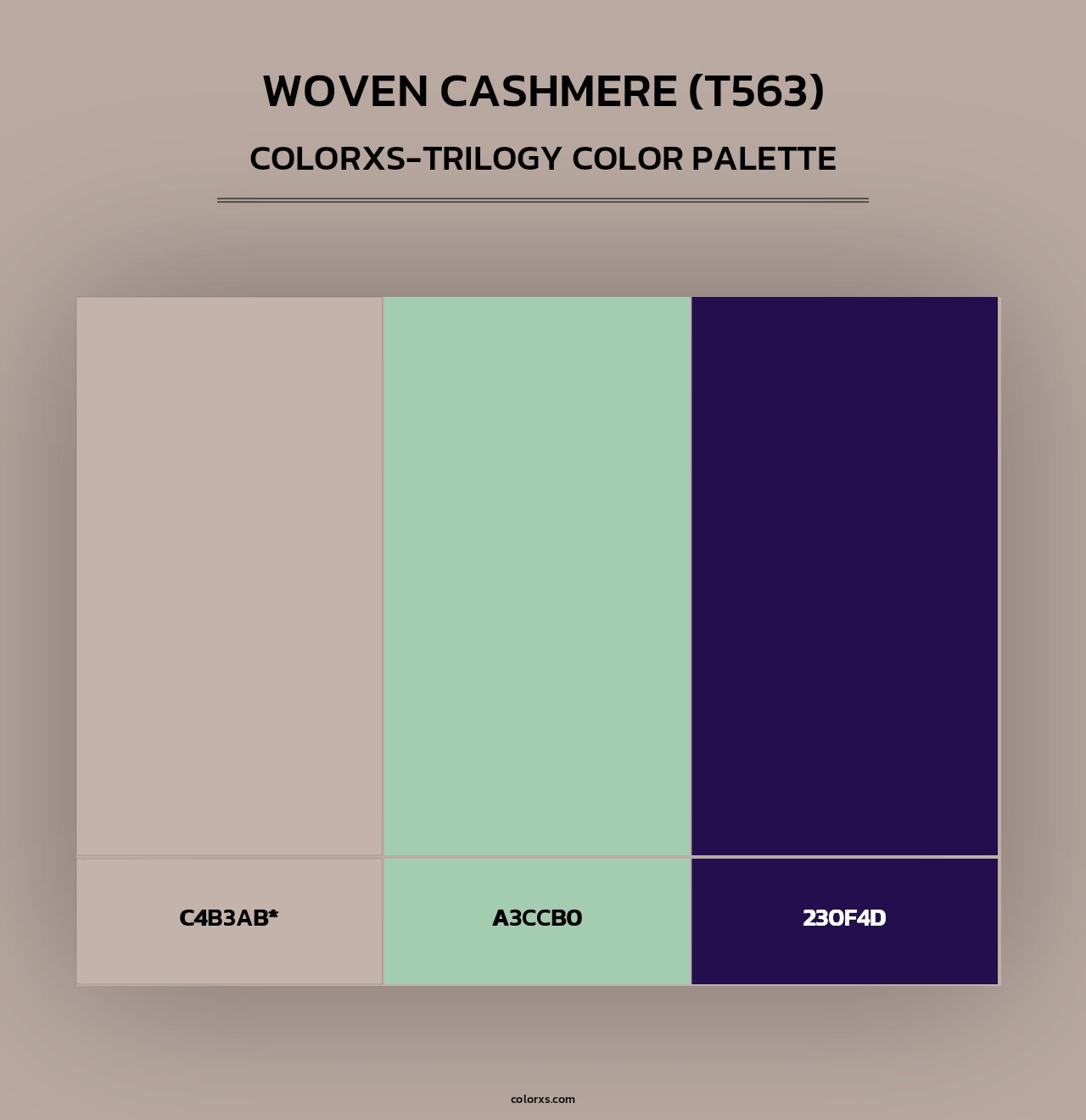 Woven Cashmere (T563) - Colorxs Trilogy Palette