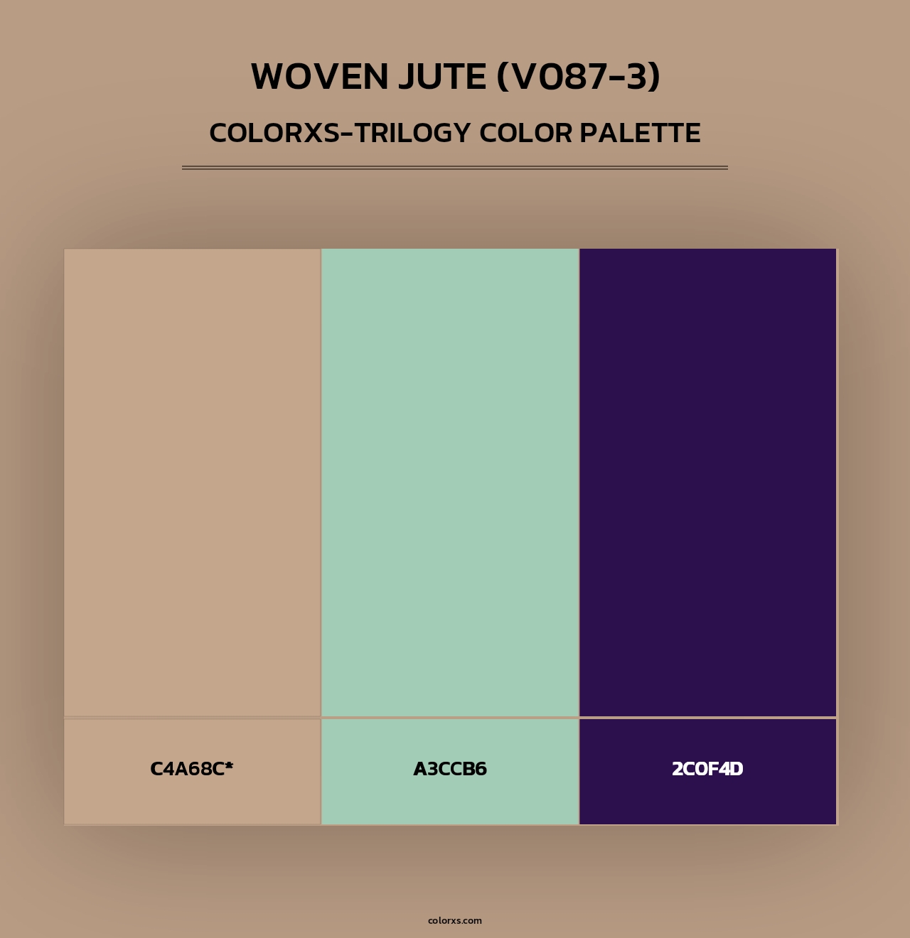 Woven Jute (V087-3) - Colorxs Trilogy Palette