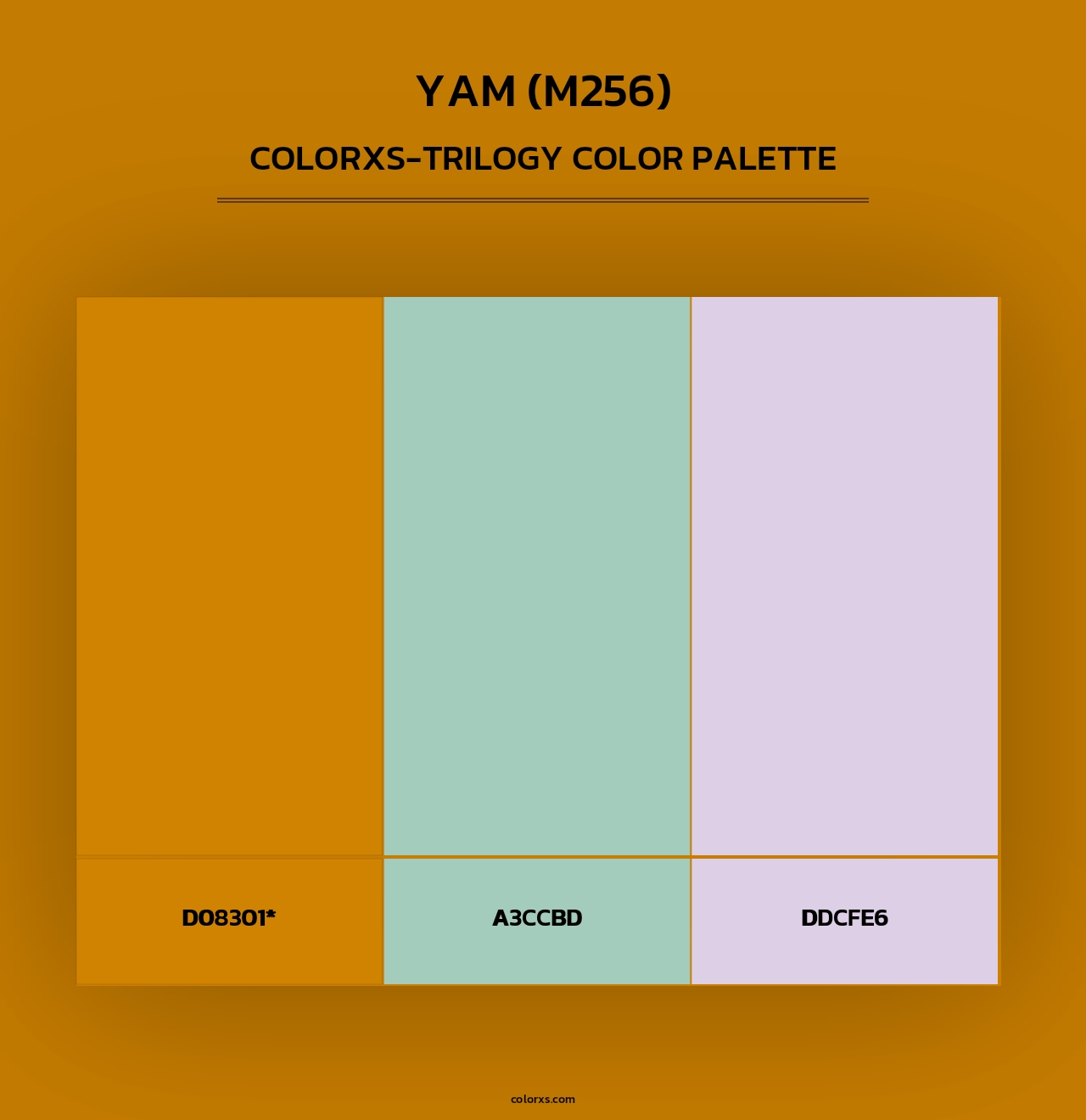 Yam (M256) - Colorxs Trilogy Palette