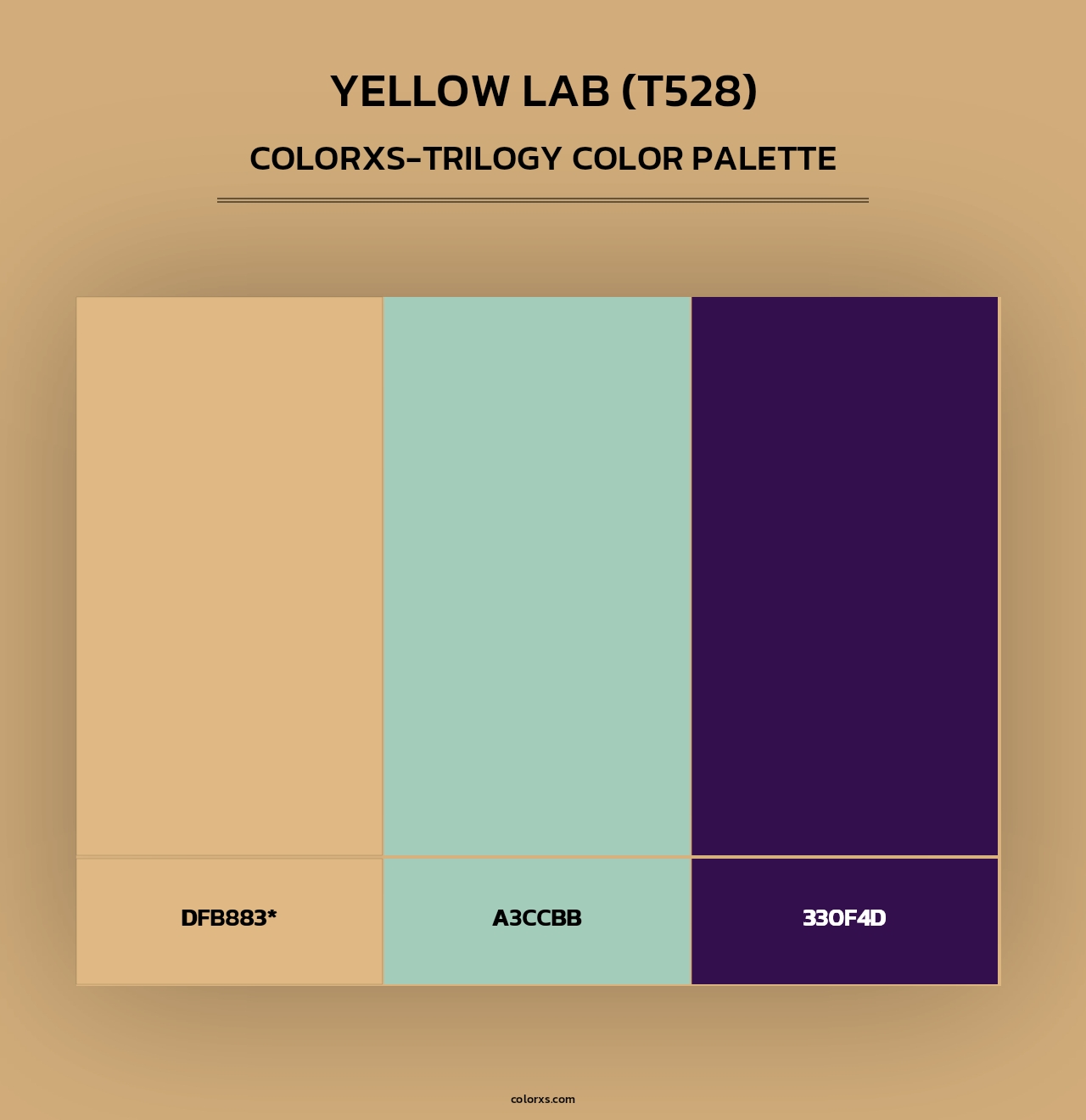 Yellow Lab (T528) - Colorxs Trilogy Palette