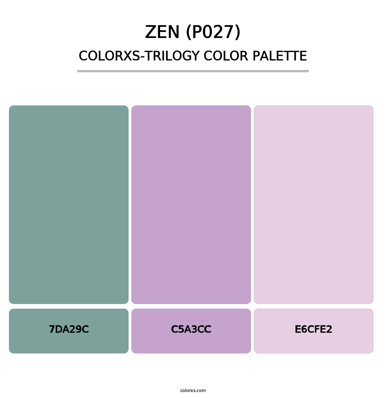 Zen (P027) - Colorxs Trilogy Palette