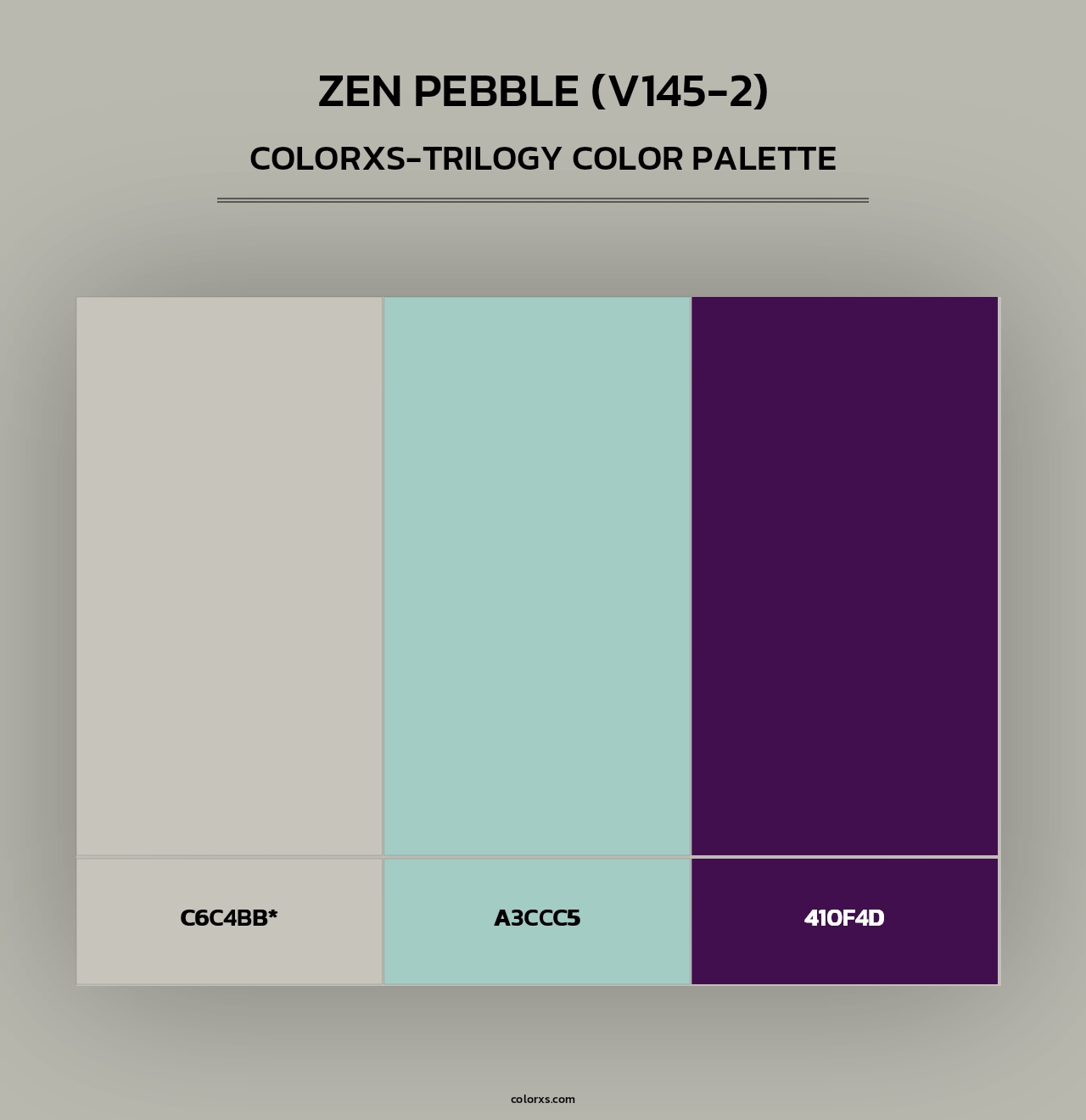 Zen Pebble (V145-2) - Colorxs Trilogy Palette