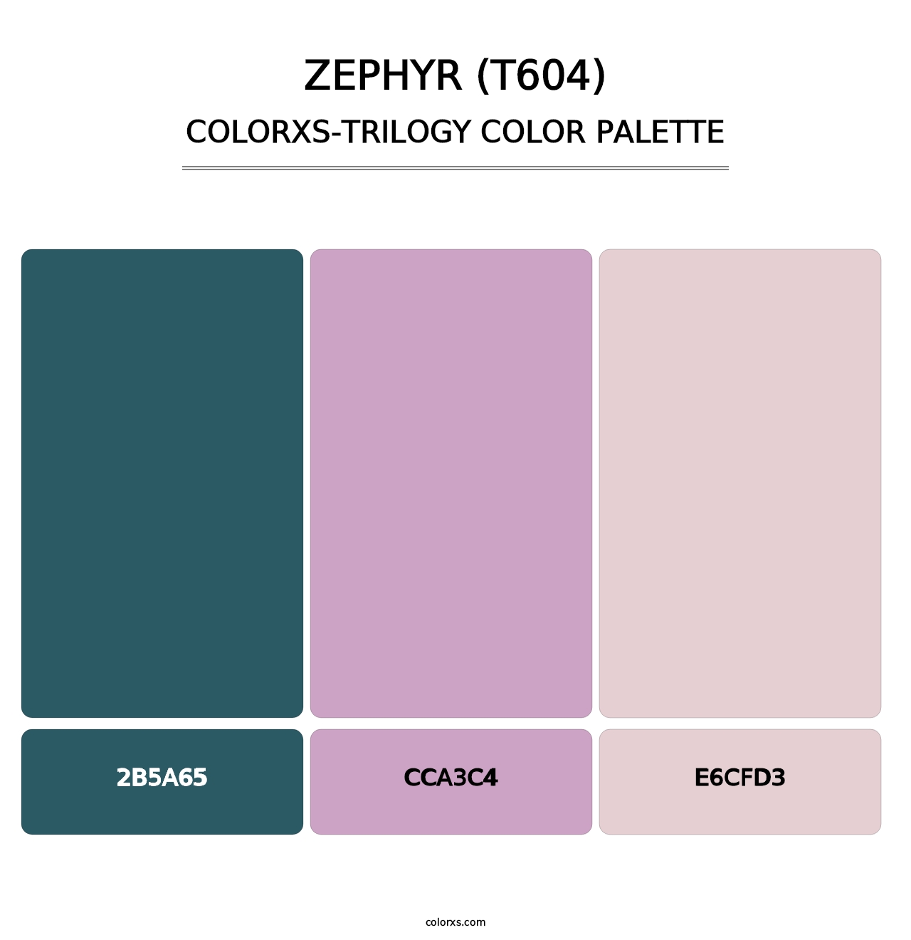 Zephyr (T604) - Colorxs Trilogy Palette