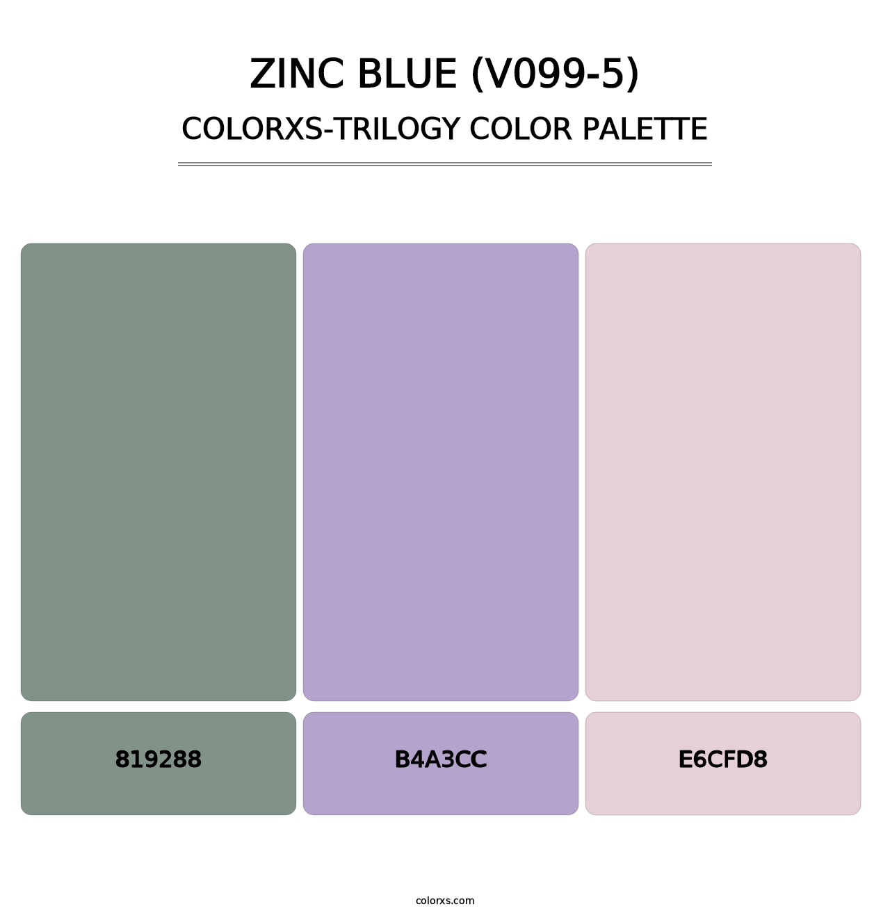 Zinc Blue (V099-5) - Colorxs Trilogy Palette