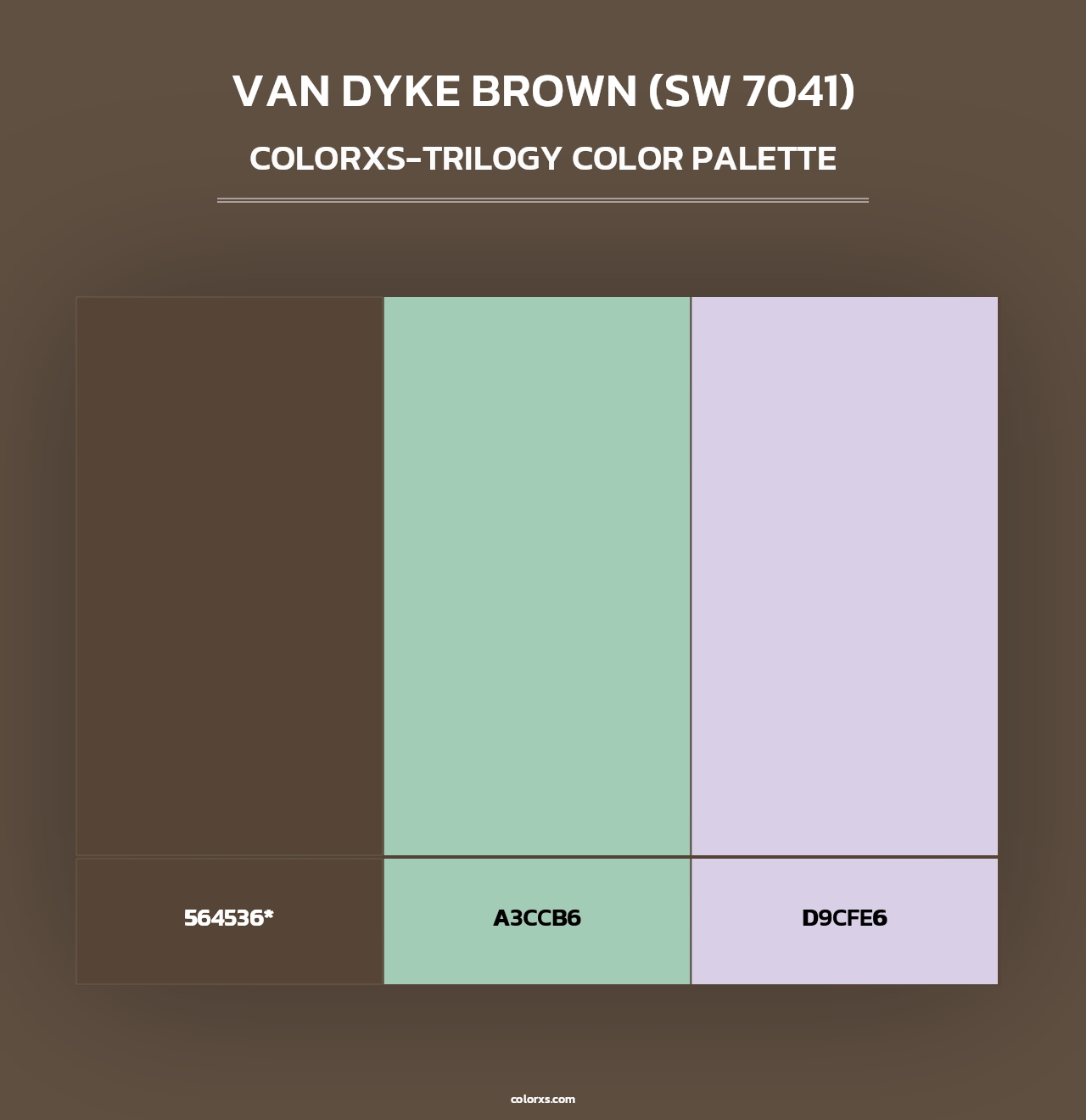 Van Dyke Brown (SW 7041) - Colorxs Trilogy Palette