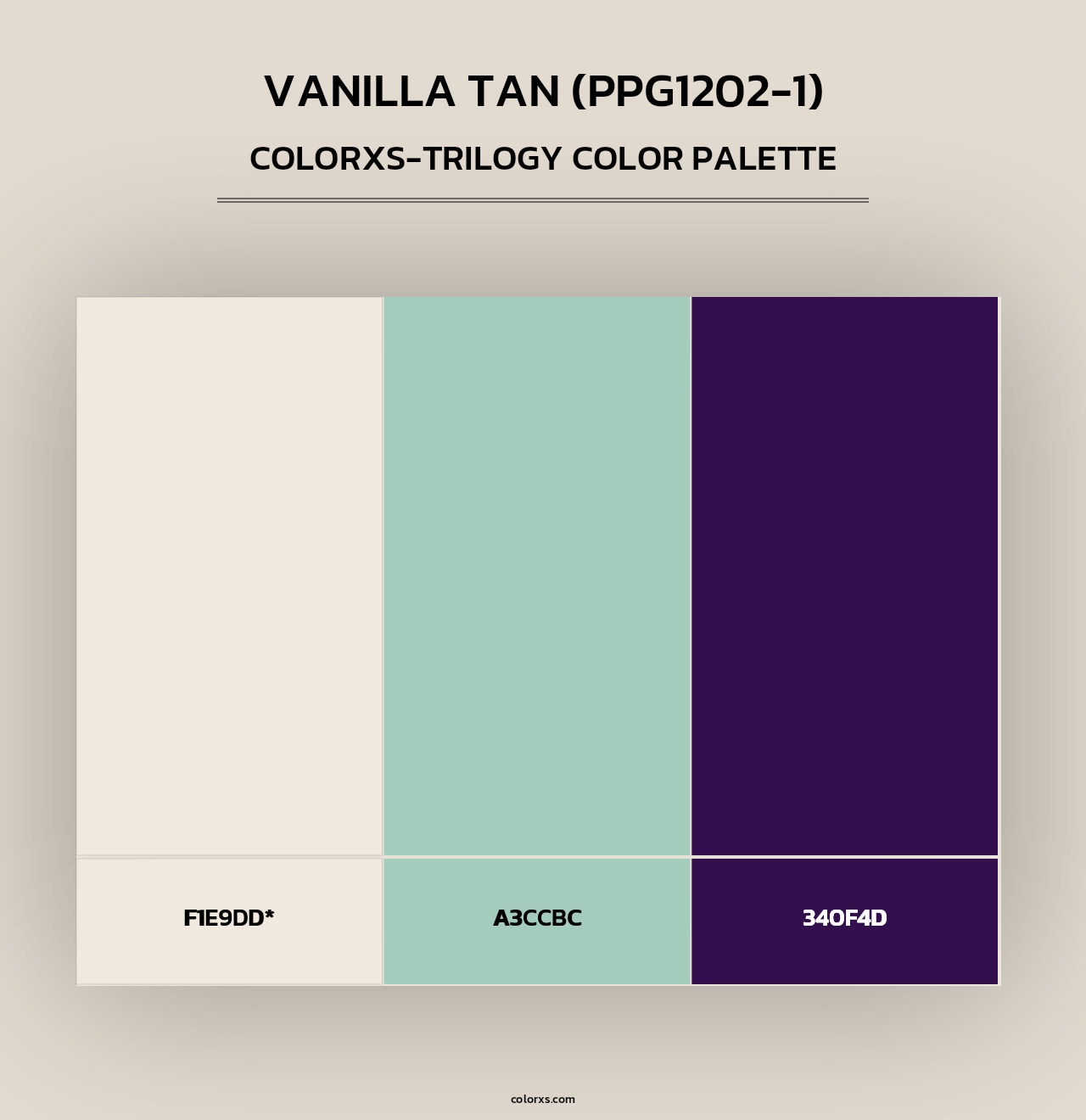 Vanilla Tan (PPG1202-1) - Colorxs Trilogy Palette