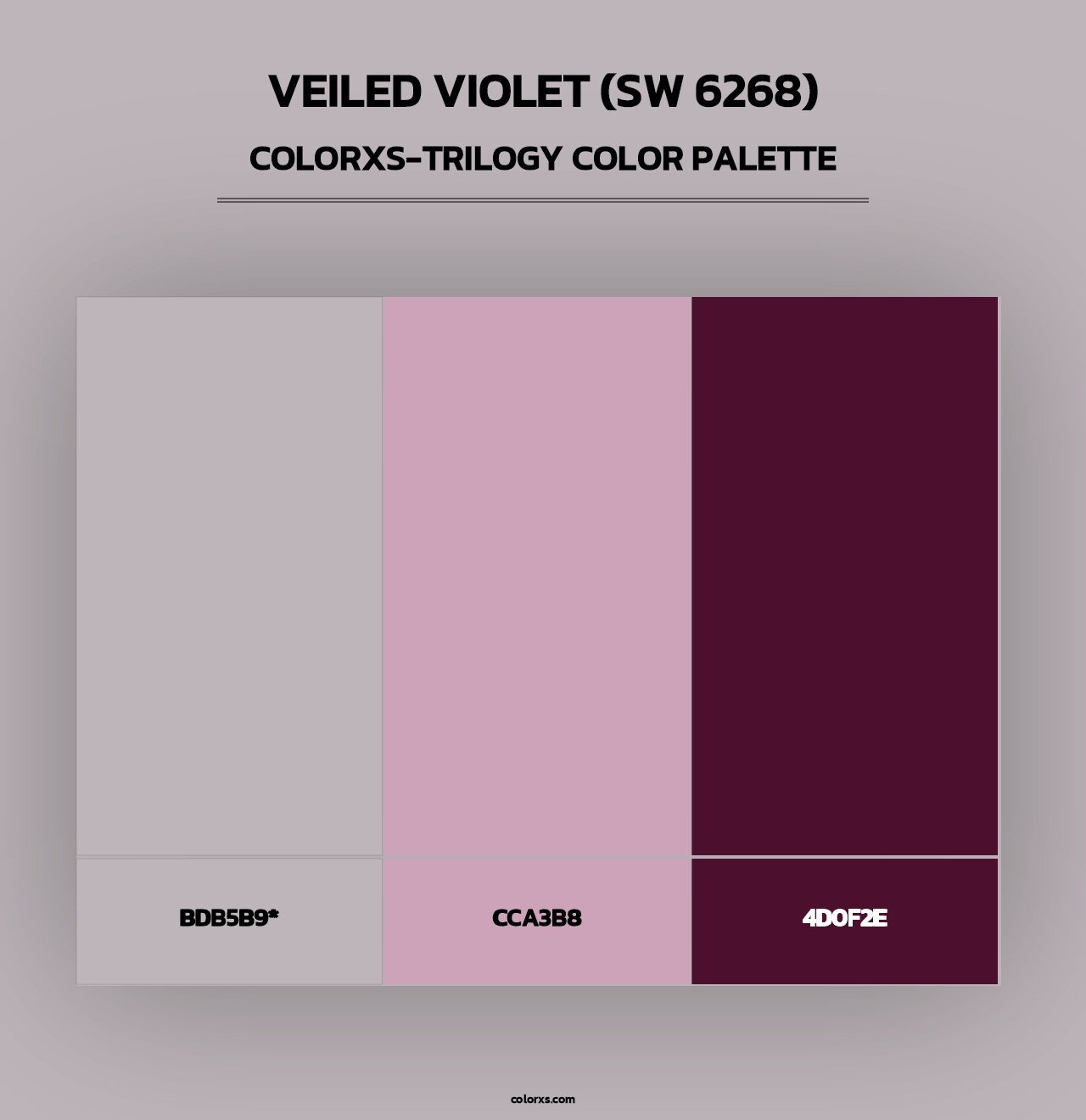 Veiled Violet (SW 6268) - Colorxs Trilogy Palette
