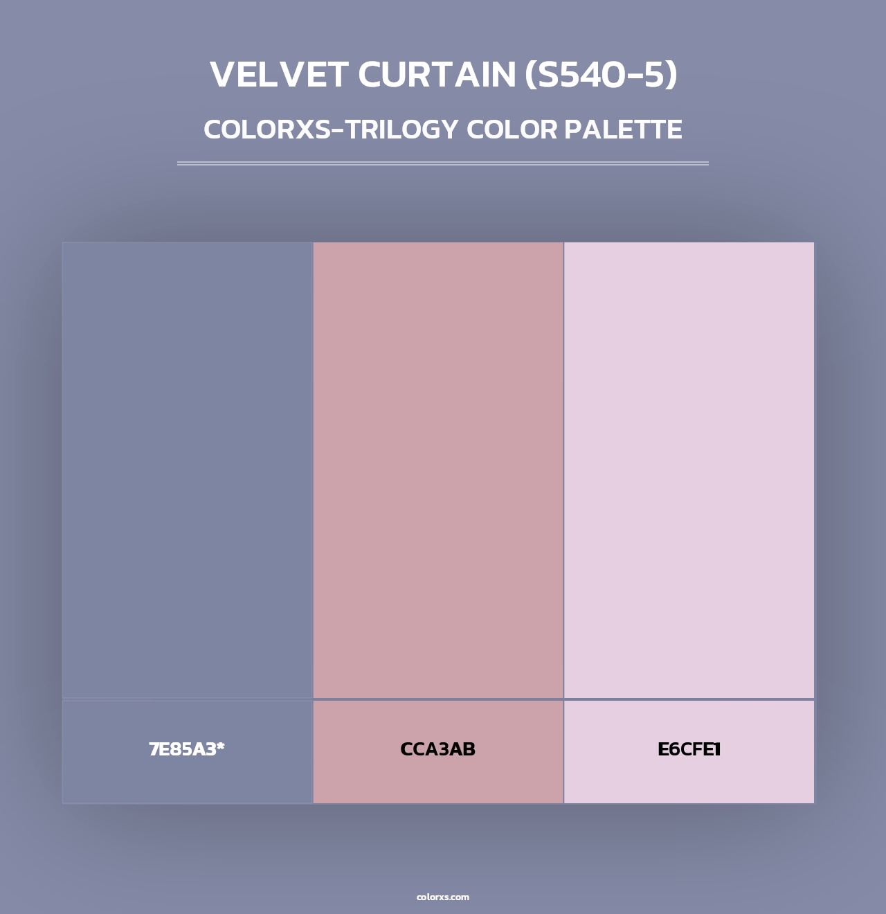 Velvet Curtain (S540-5) - Colorxs Trilogy Palette